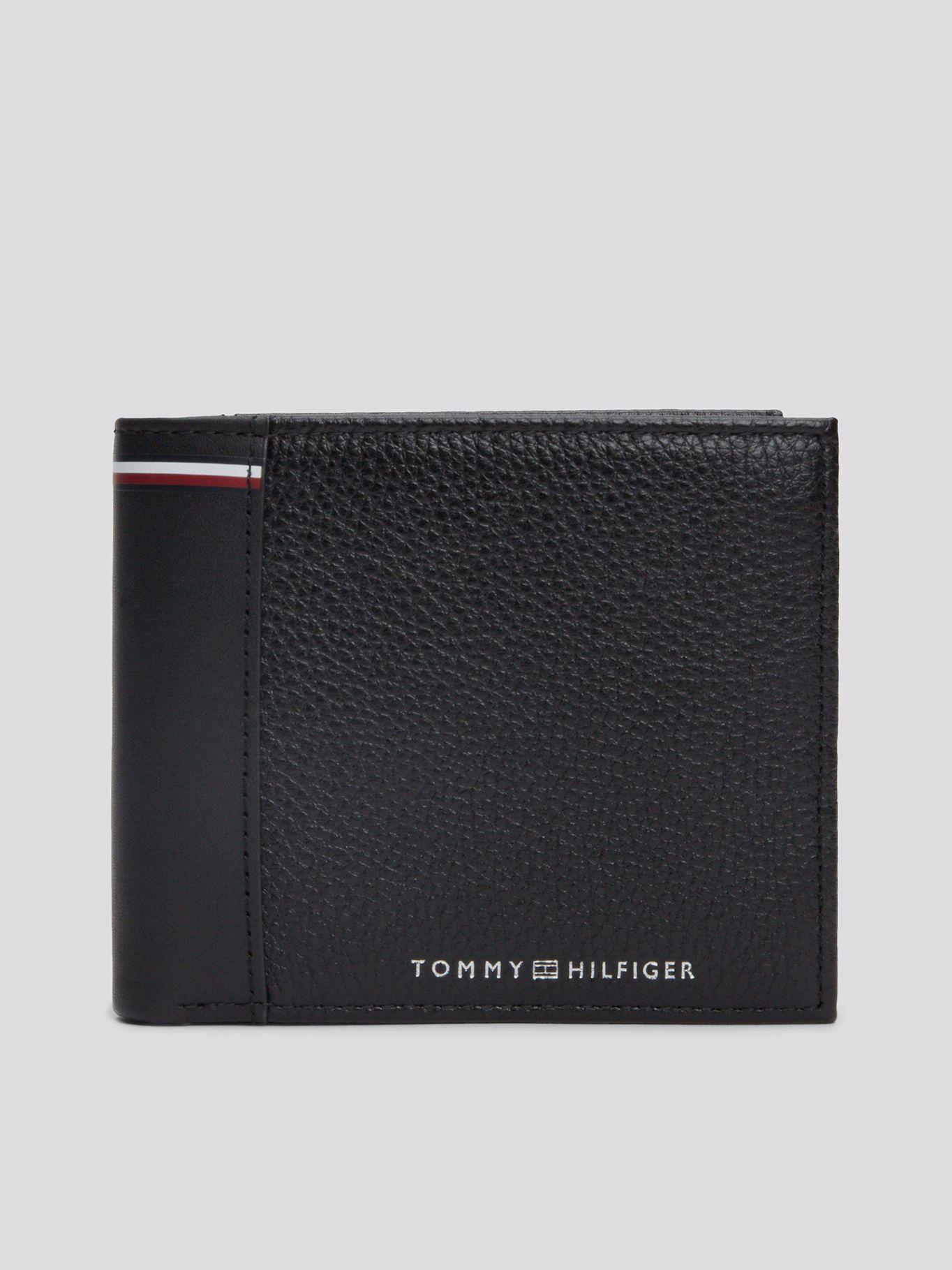 Billetera De Cuero Texturizada Negro Tommy Hilfiger-0