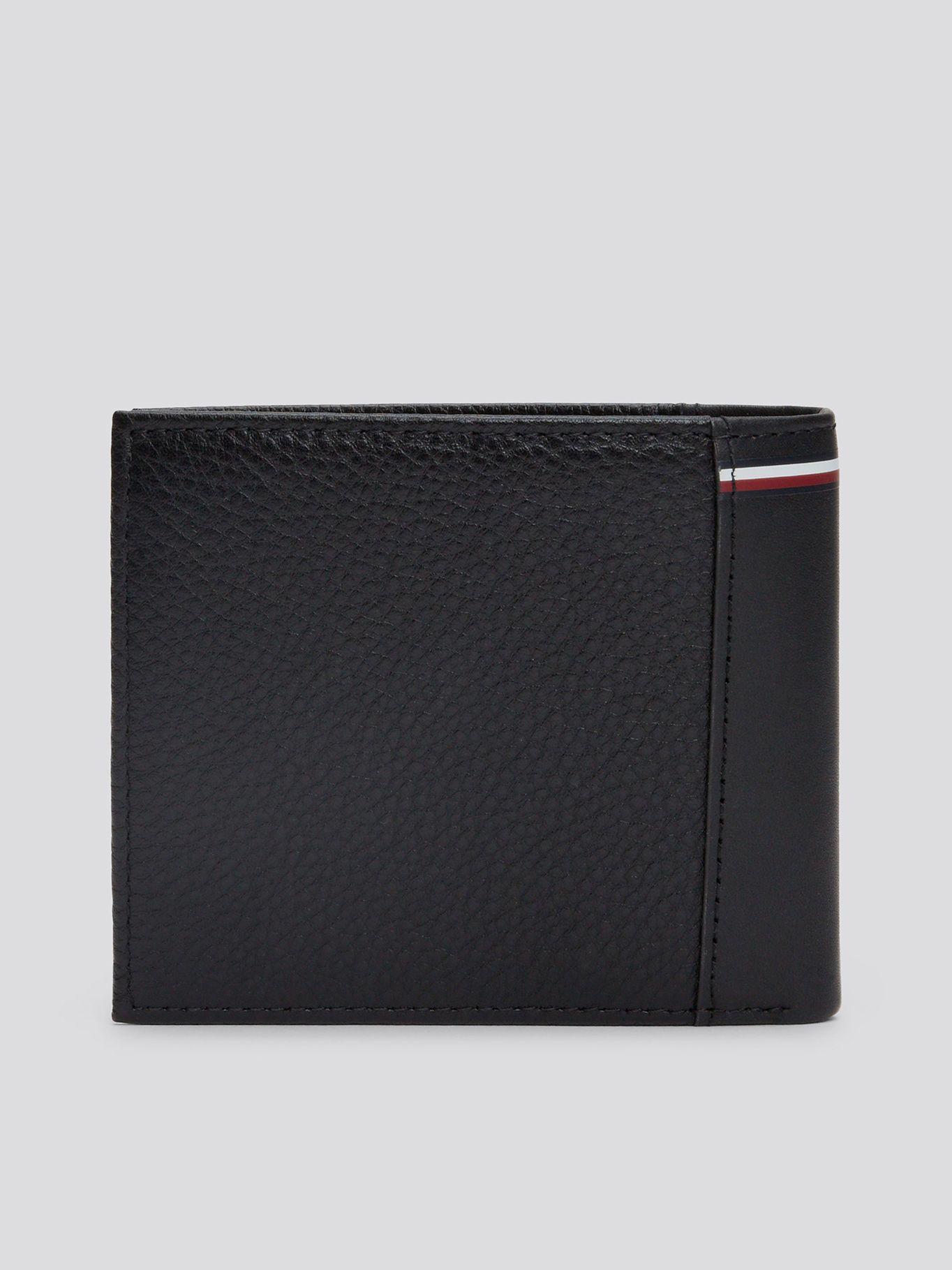 Billetera De Cuero Texturizada Negro Tommy Hilfiger-1