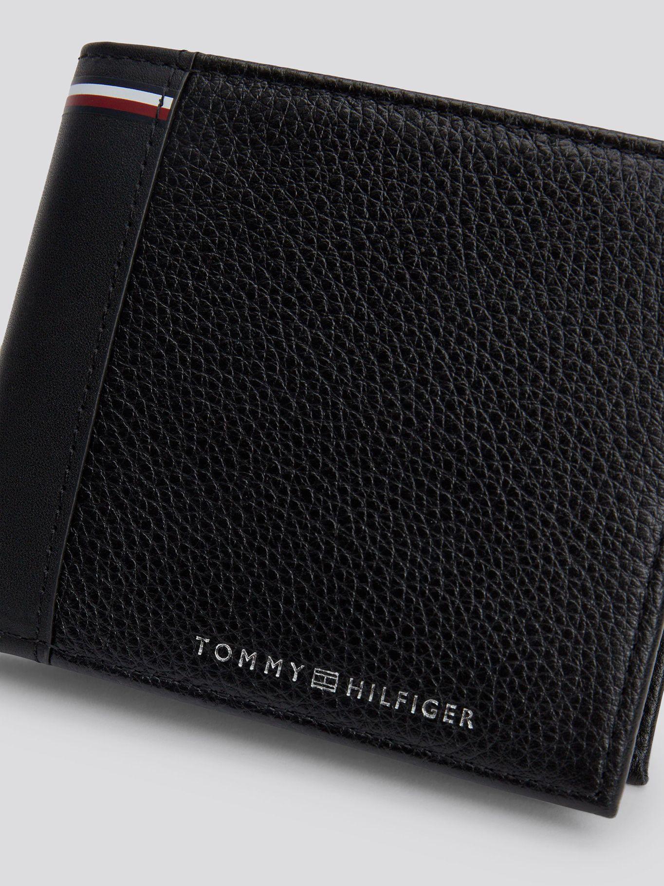 Billetera De Cuero Texturizada Negro Tommy Hilfiger-3