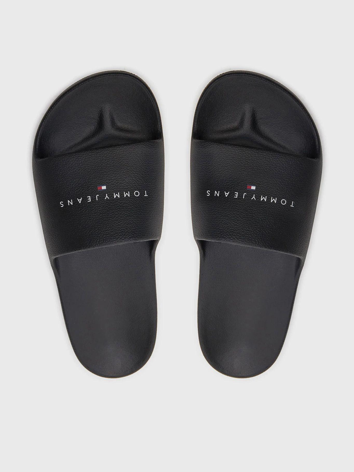 Sandalias De Piscina Con Logo Tj Negro Tommy Jeans-2