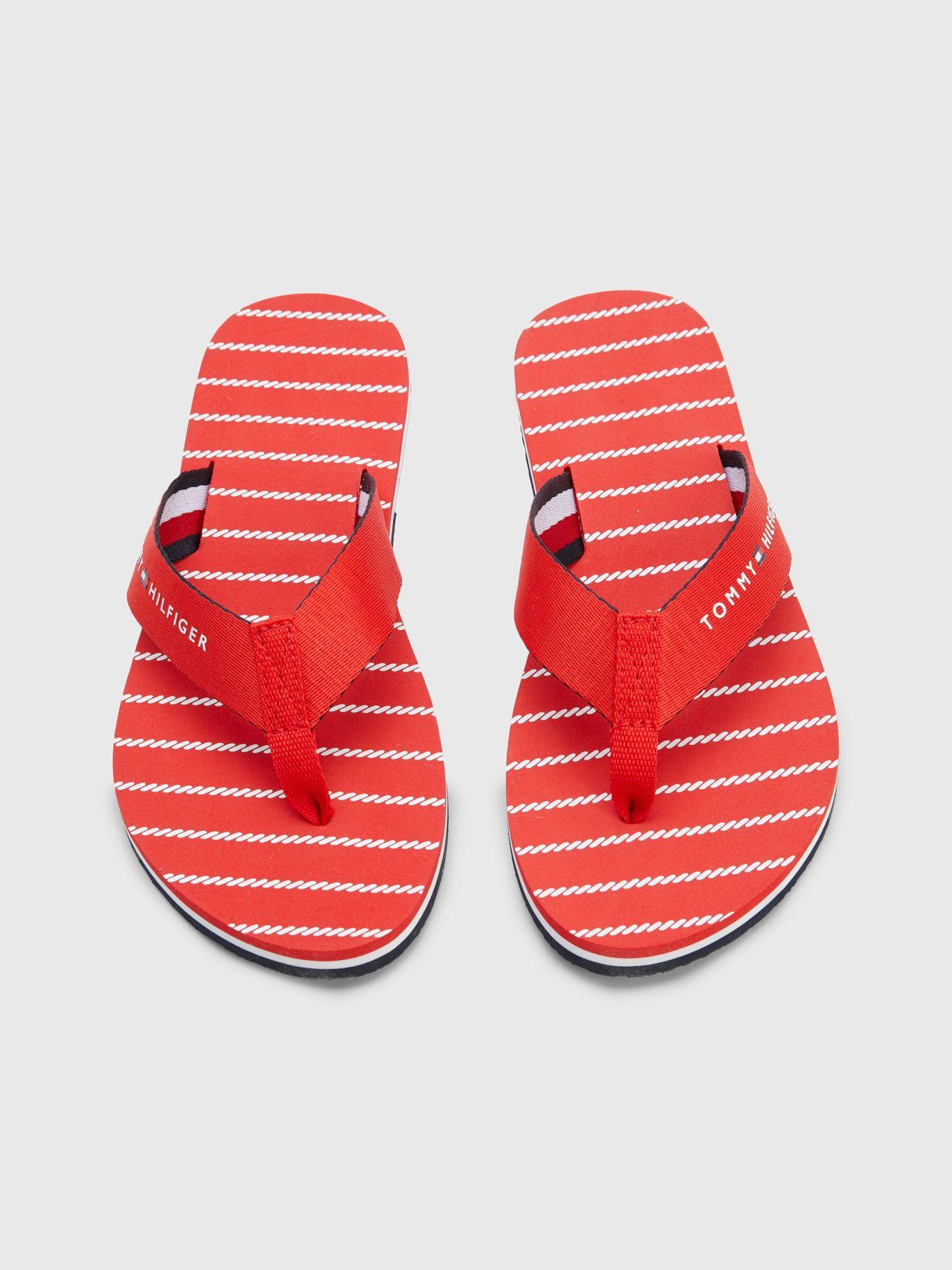 Sandalias Essential A Rayas Rojo Tommy Hilfiger-3