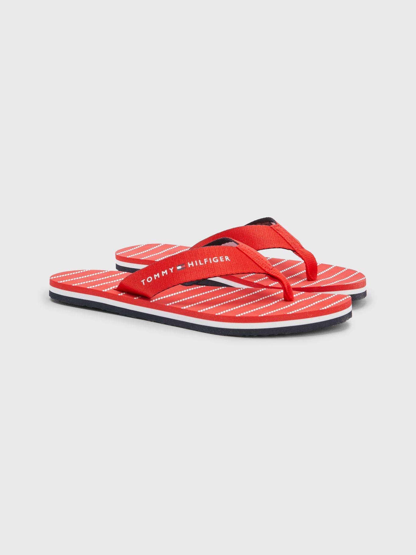 Sandalias Essential A Rayas Rojo Tommy Hilfiger-0