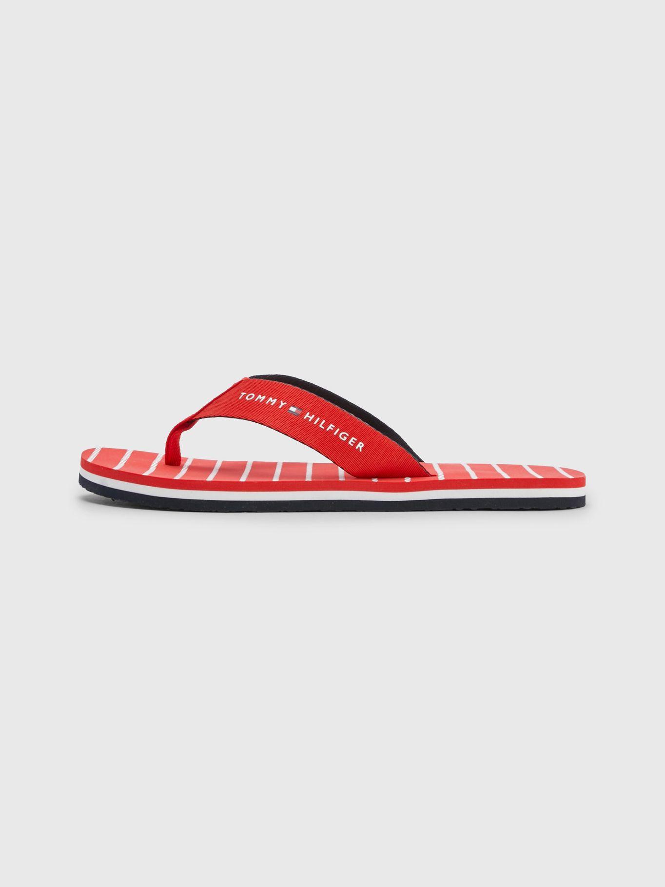 Sandalias Essential A Rayas Rojo Tommy Hilfiger-4