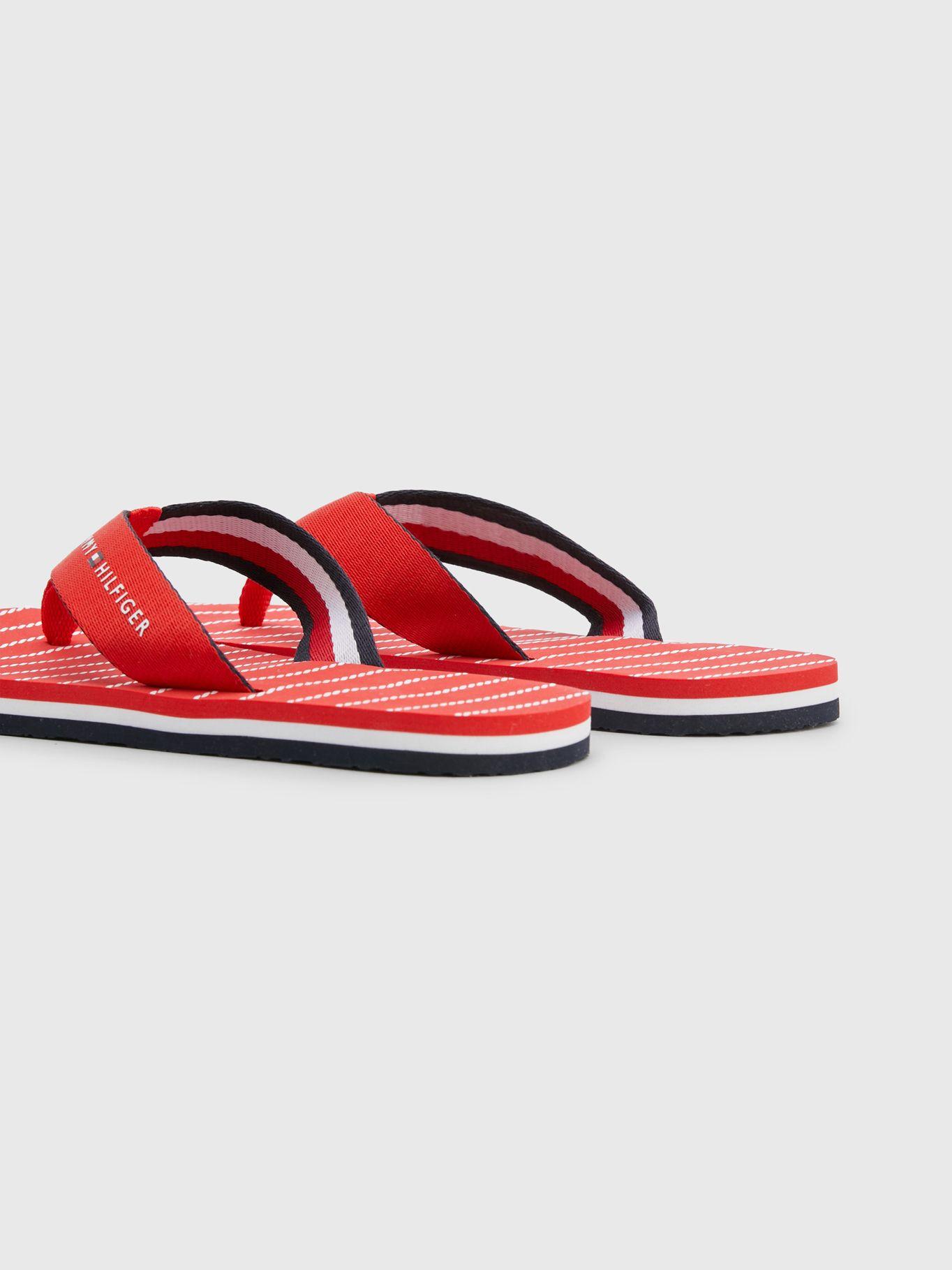 Sandalias Essential A Rayas Rojo Tommy Hilfiger-1