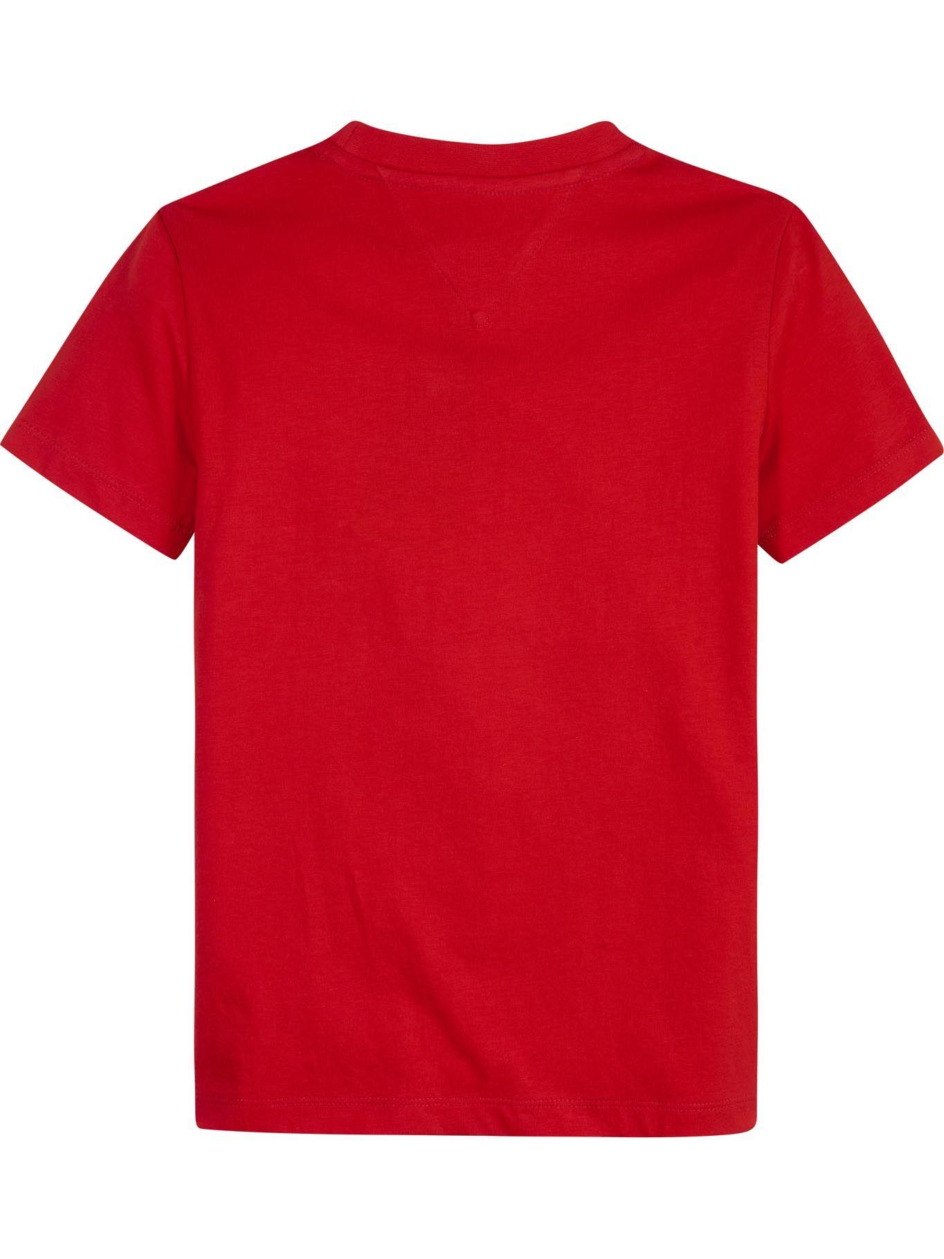 Polera Stripe Box Logo Rojo Tommy Hilfiger-1