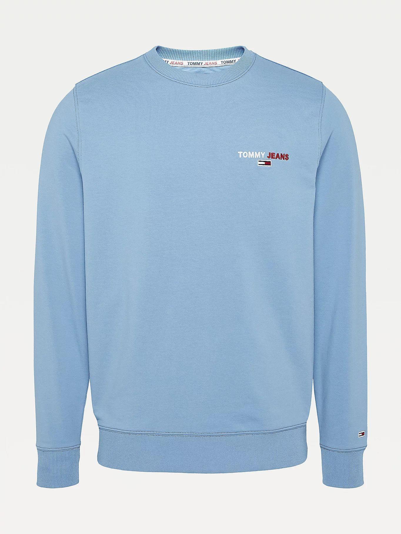 Polerón Organic Cotton Graphic Celeste Tommy Hilfiger-3