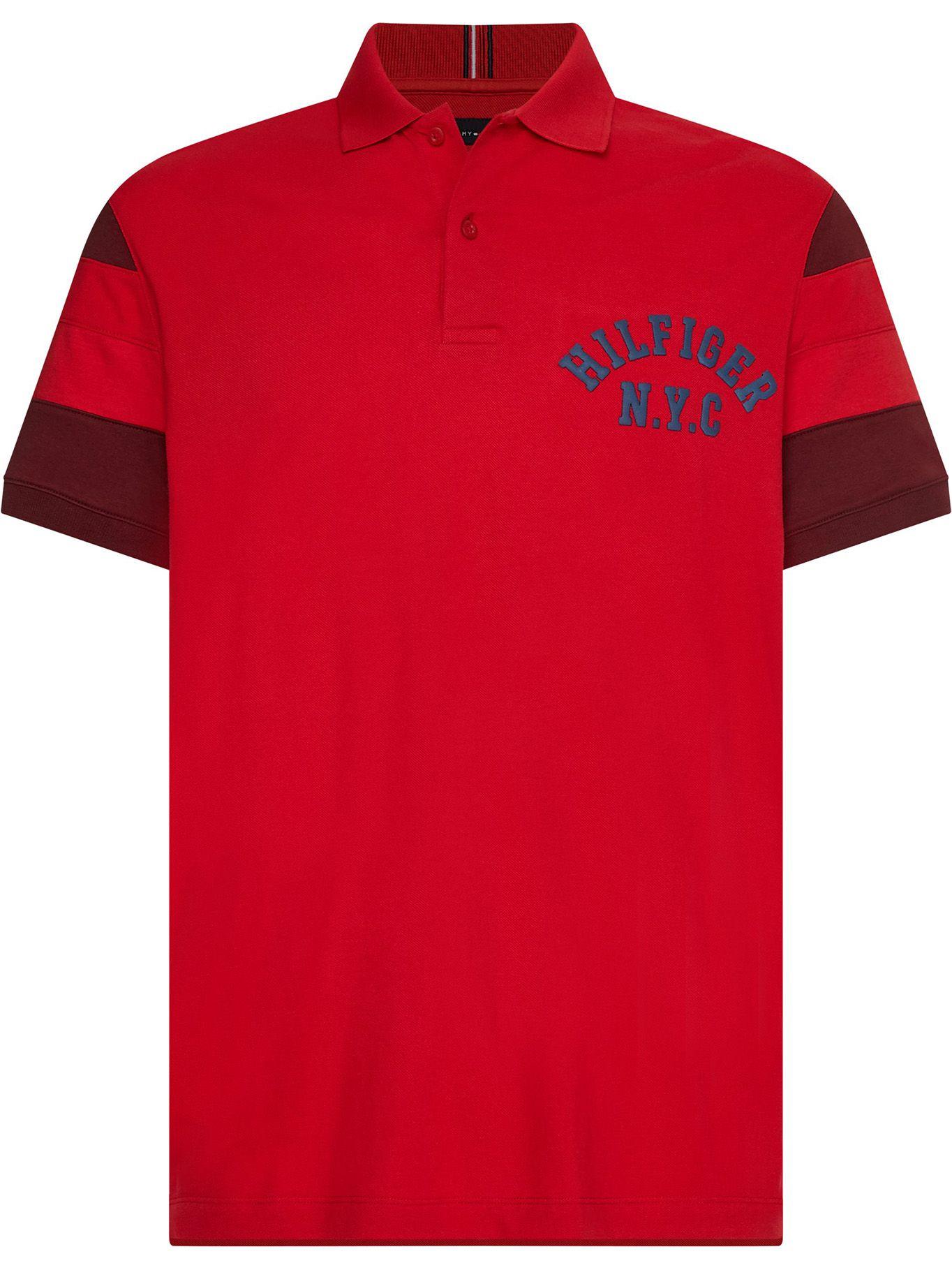 Polo Heritage Sleeve Detail Rojo Tommy Hilfiger-0
