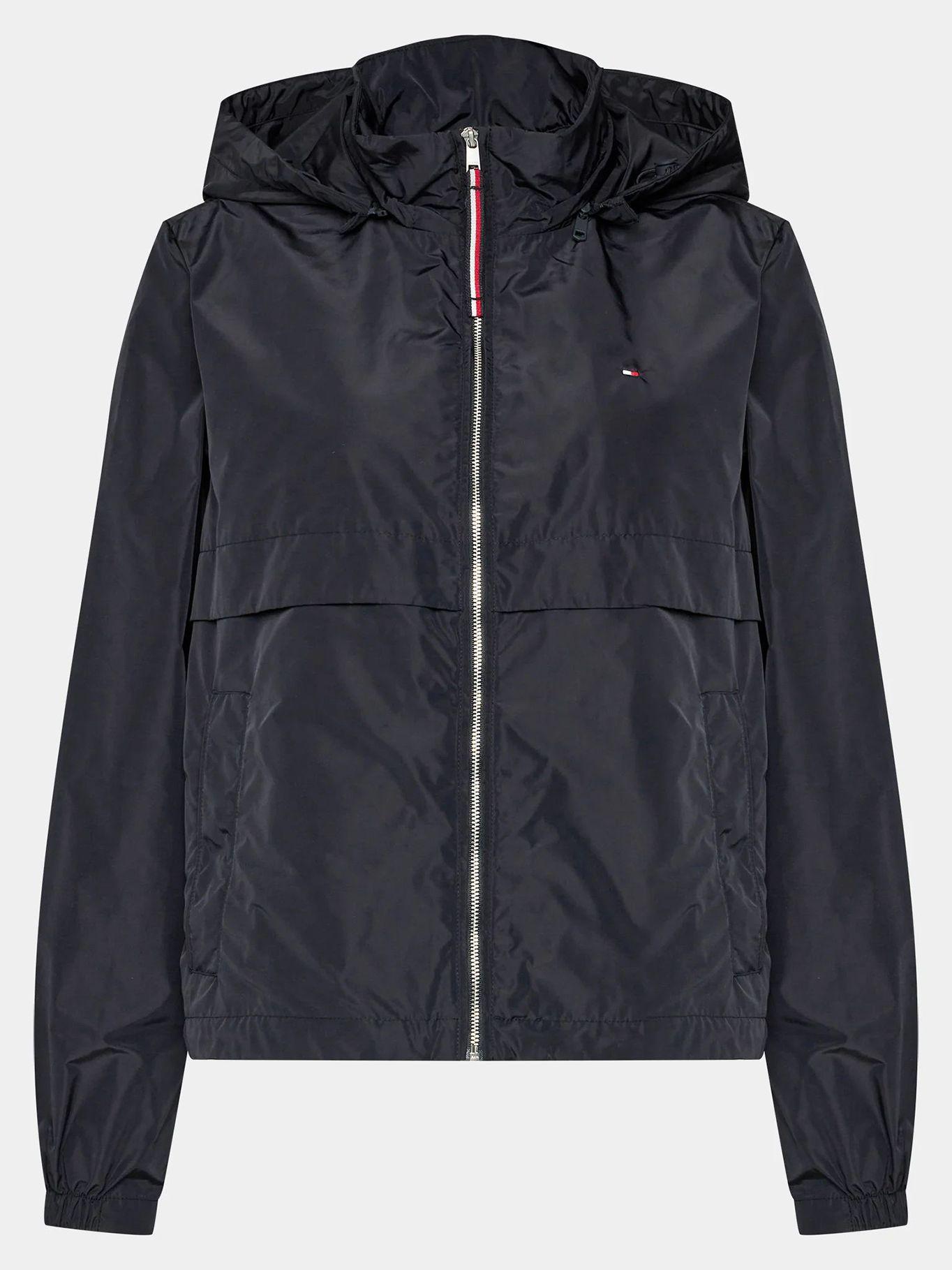 Cortaviento Ligero Con Gorro Y Logo Azul Tommy Hilfiger-6