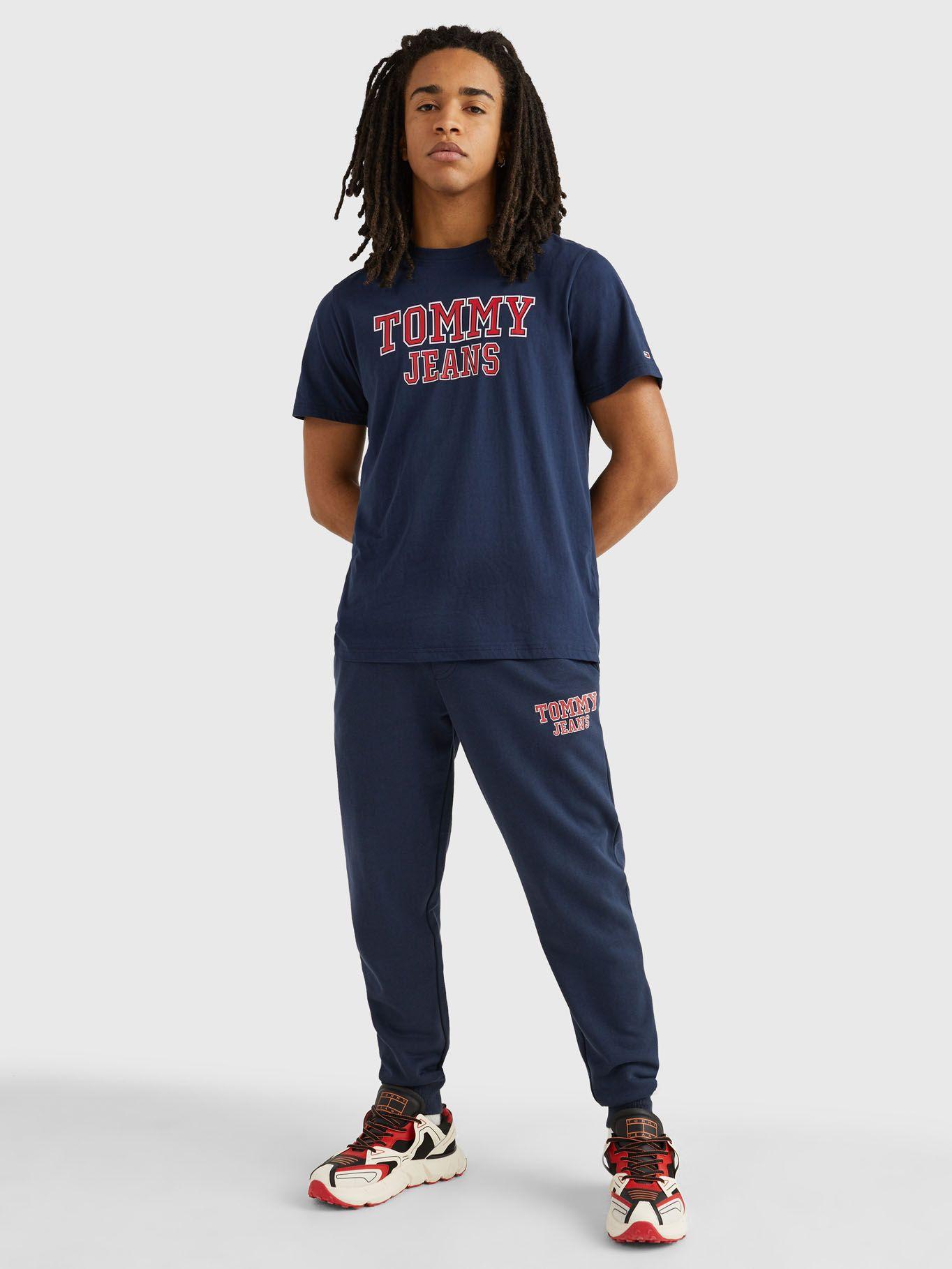 Polera Essential Front Logo Azul Tommy Jeans-1