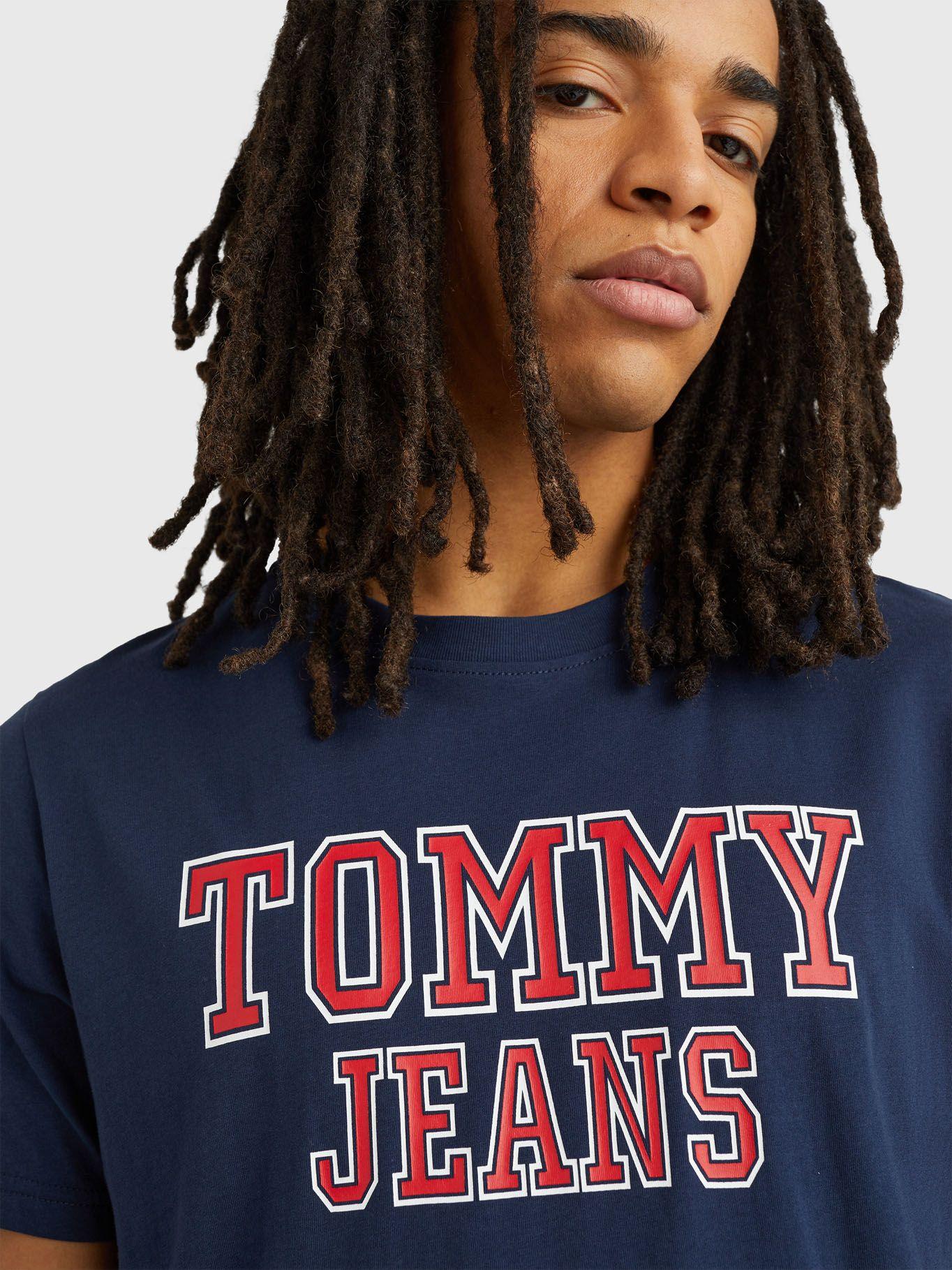 Polera Essential Front Logo Azul Tommy Jeans-3