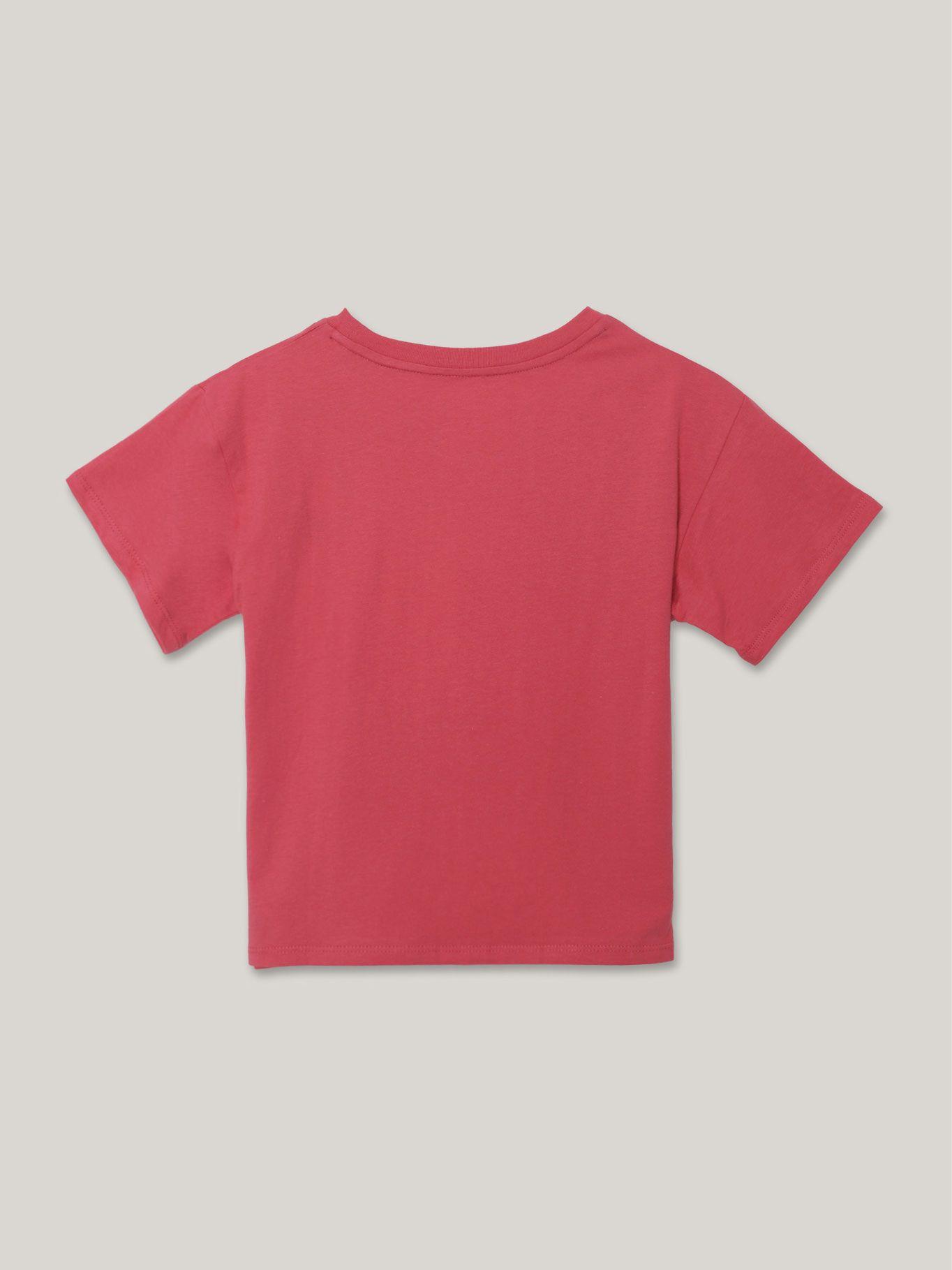 Polera De Niña Con Logo Bordado Rosado Tommy Hilfiger-1