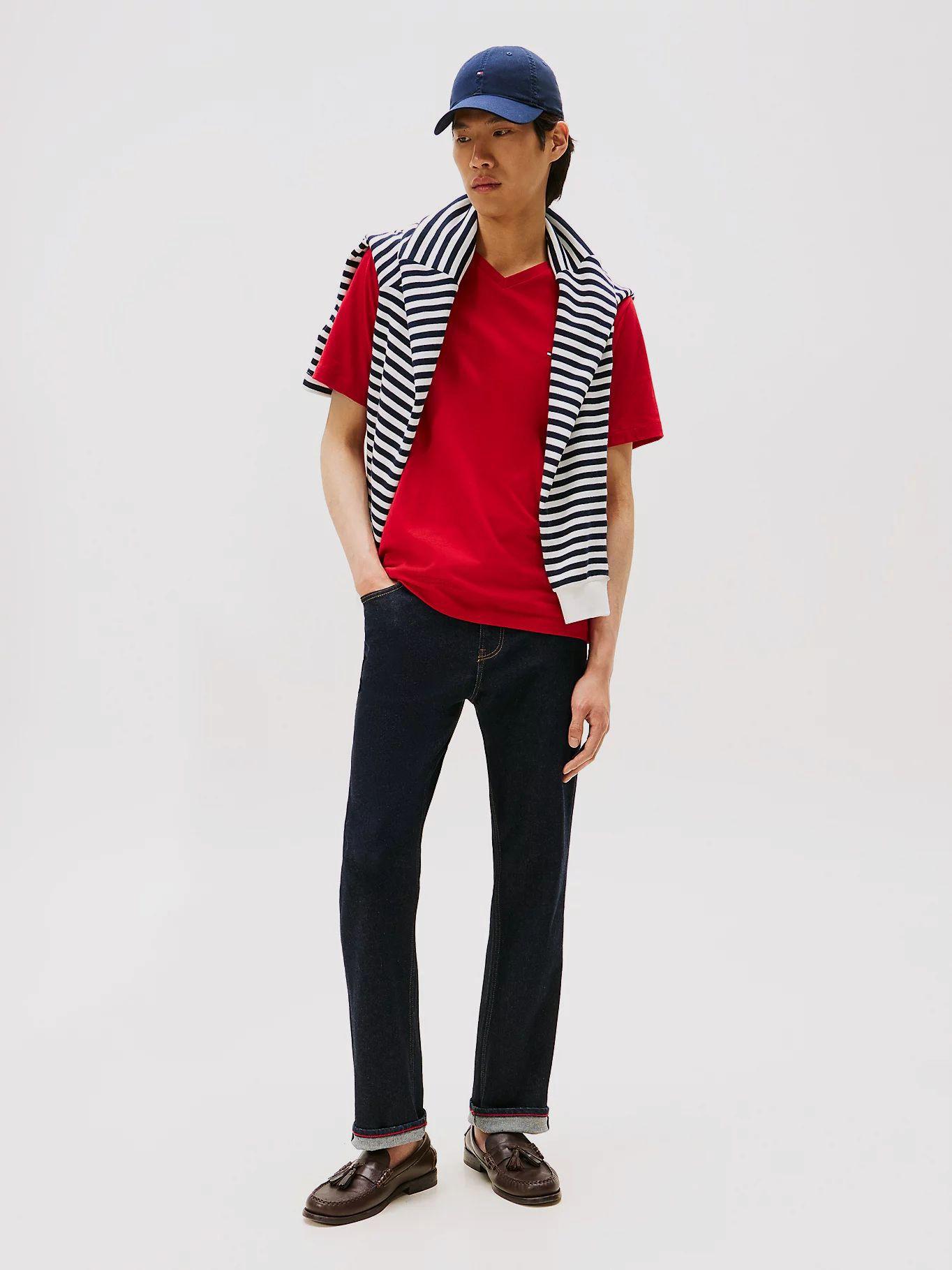 Polera Essential Cotton Regular XLD Rojo Tommy Hilfiger-1