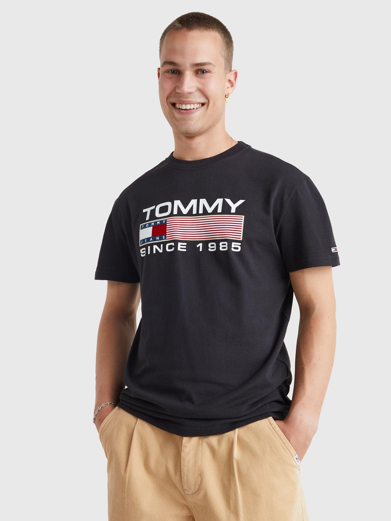 Polera Athletic Twisted Logo Negro Tommy Jeans-0