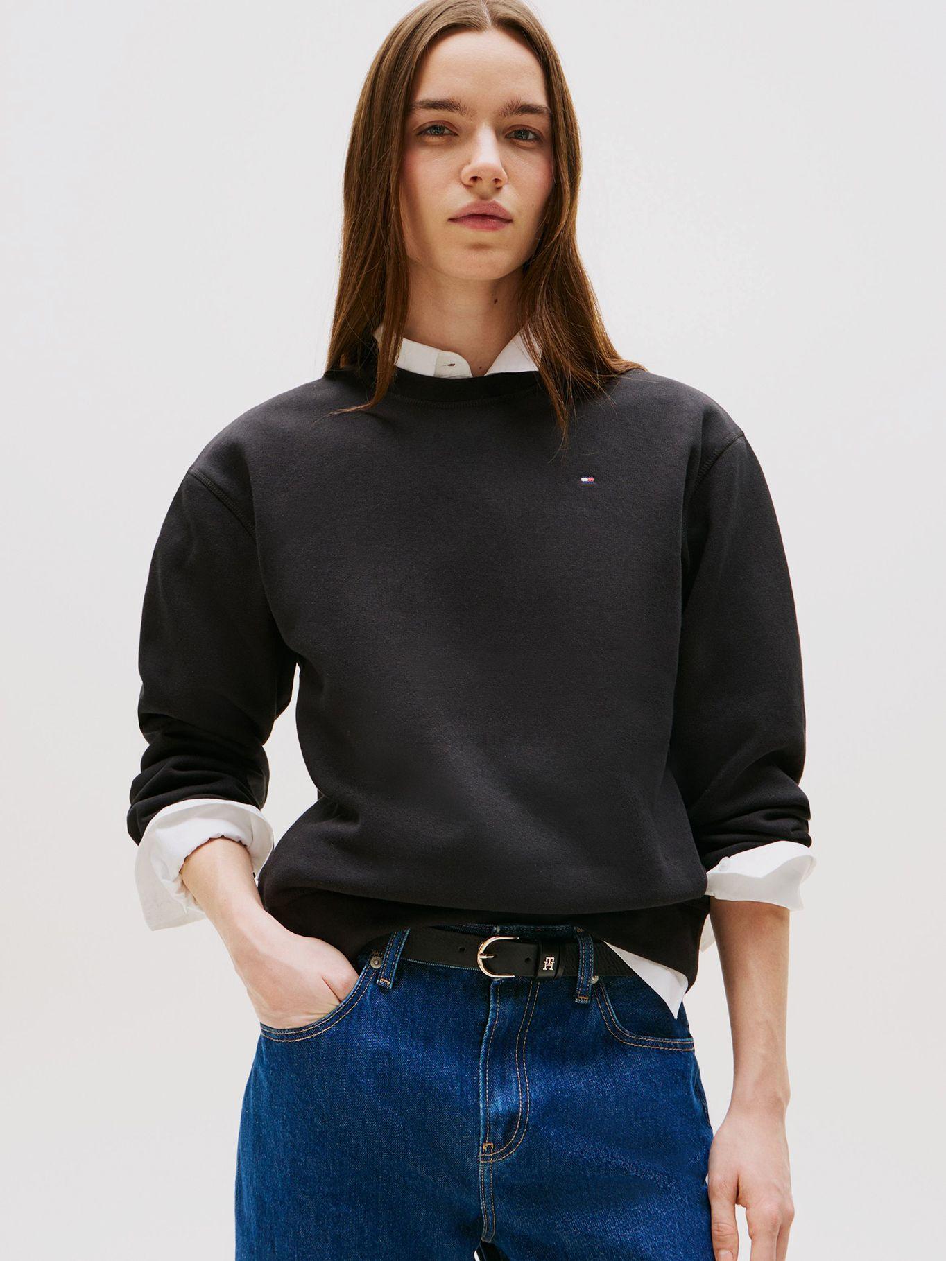 Polerón Con Logo Bordado Regular Fit Negro Tommy Hilfiger-0