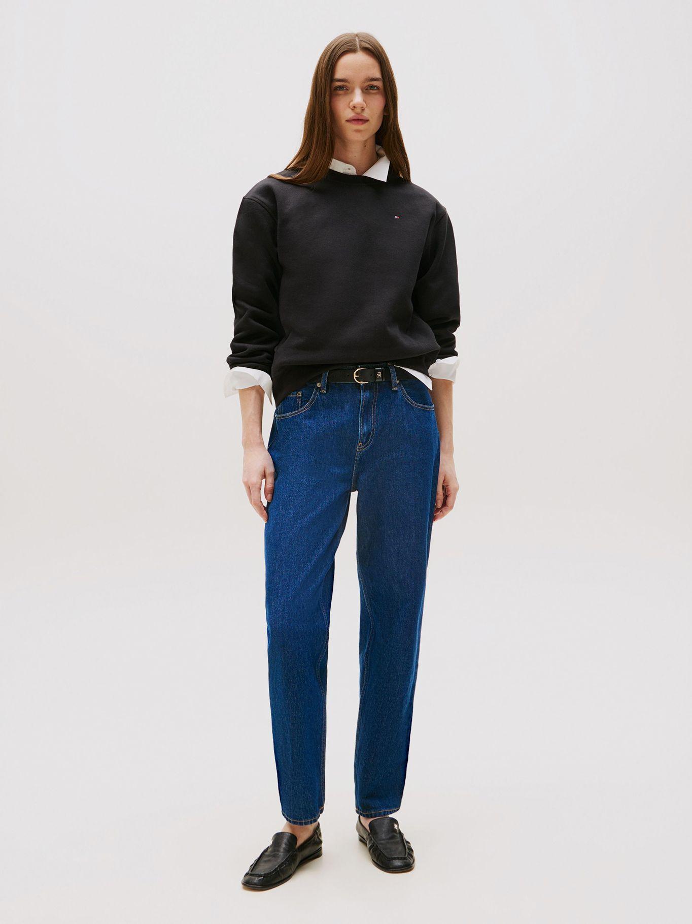 Polerón Con Logo Bordado Regular Fit Negro Tommy Hilfiger-1