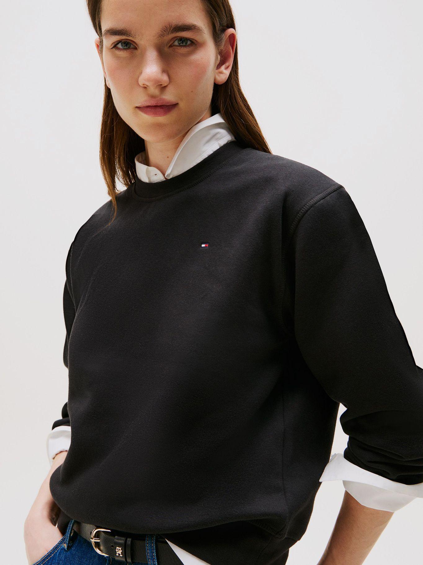 Polerón Con Logo Bordado Regular Fit Negro Tommy Hilfiger-3
