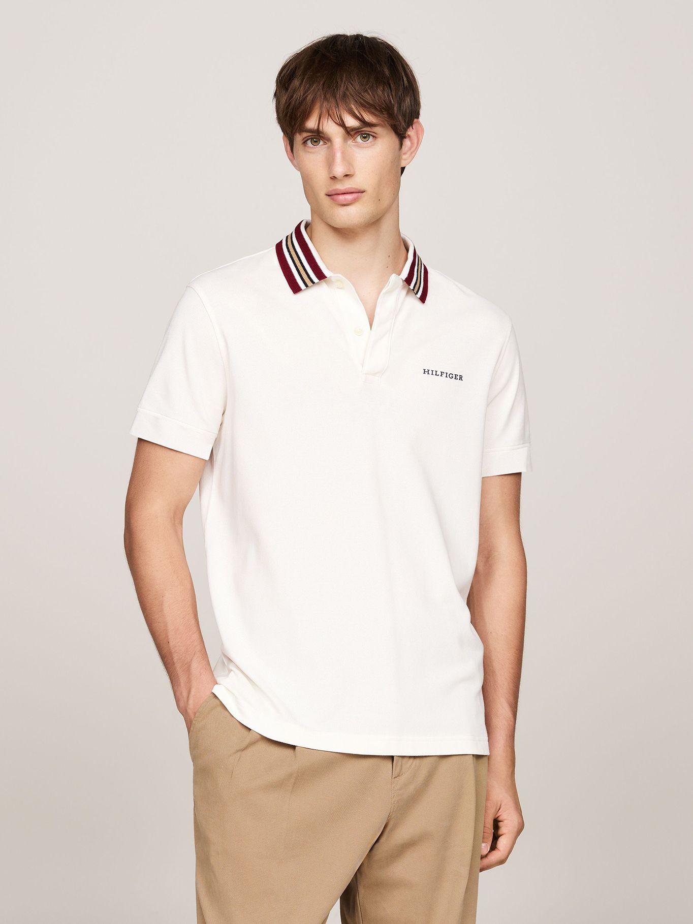 Polo Cuello Contraste Regular Blanco Tommy Hilfiger-0