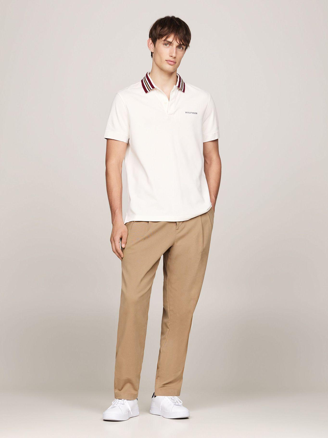 Polo Cuello Contraste Regular Blanco Tommy Hilfiger-1