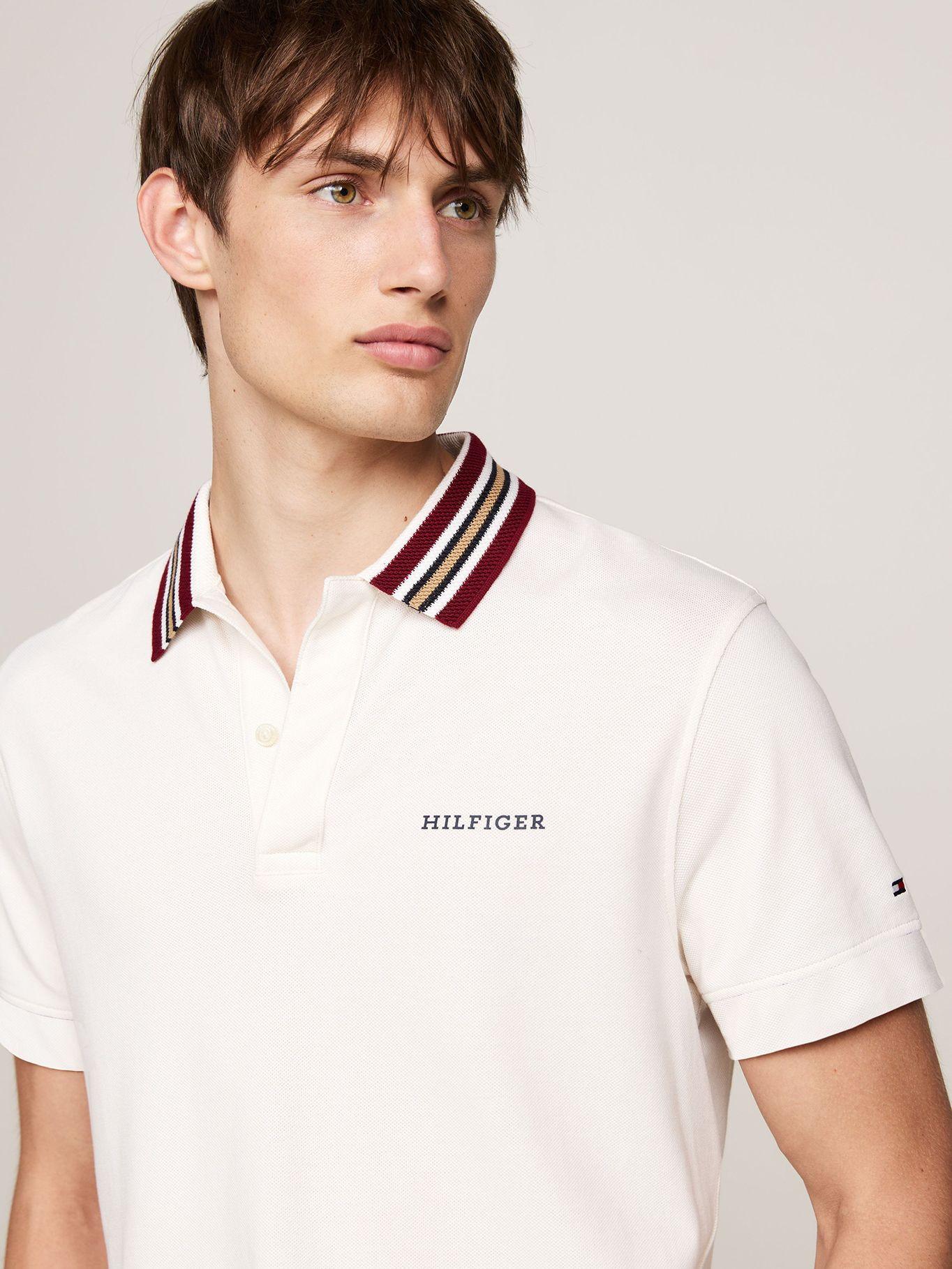 Polo Cuello Contraste Regular Blanco Tommy Hilfiger-3