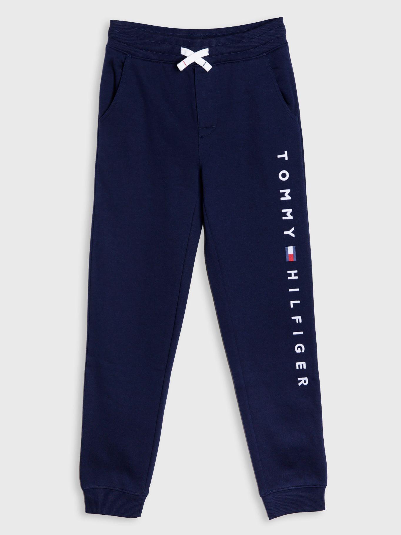 Jogger Con Logo Distintivo Azul Tommy Hilfiger-0