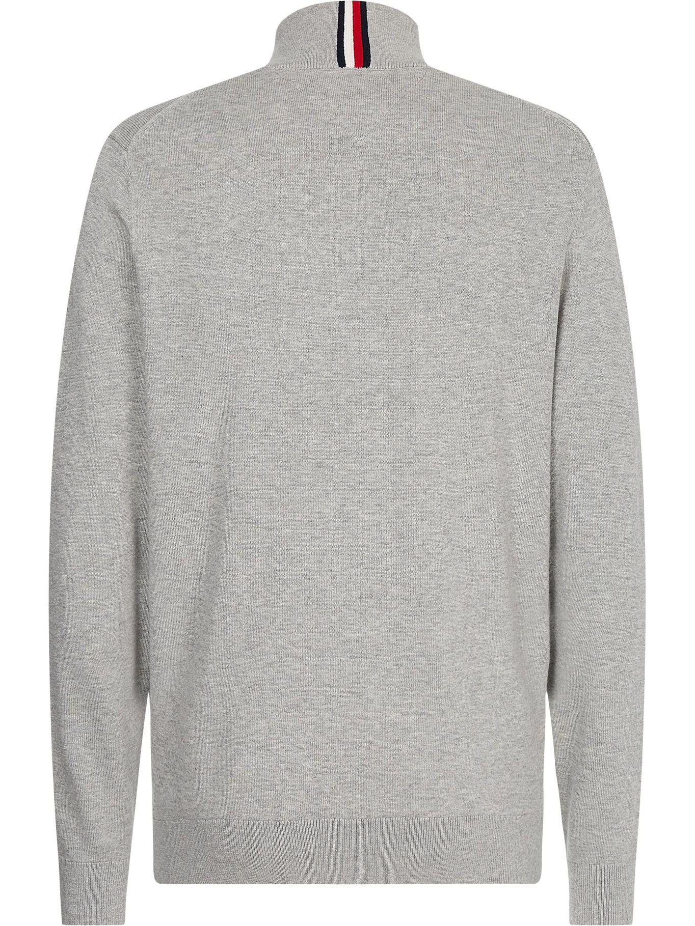 Cárdigan Essential Con Cierre Gris Tommy Hilfiger-1