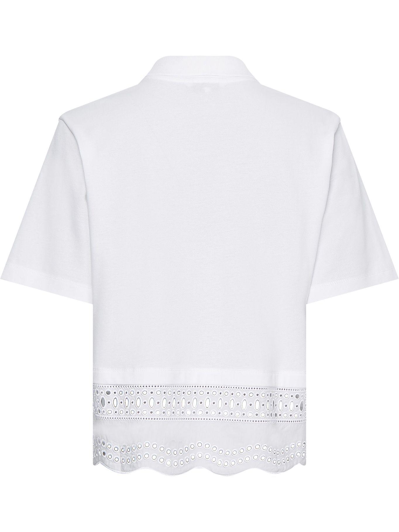 Polo Relaxed Con Diseño Calado Blanco Tommy Hilfiger-1
