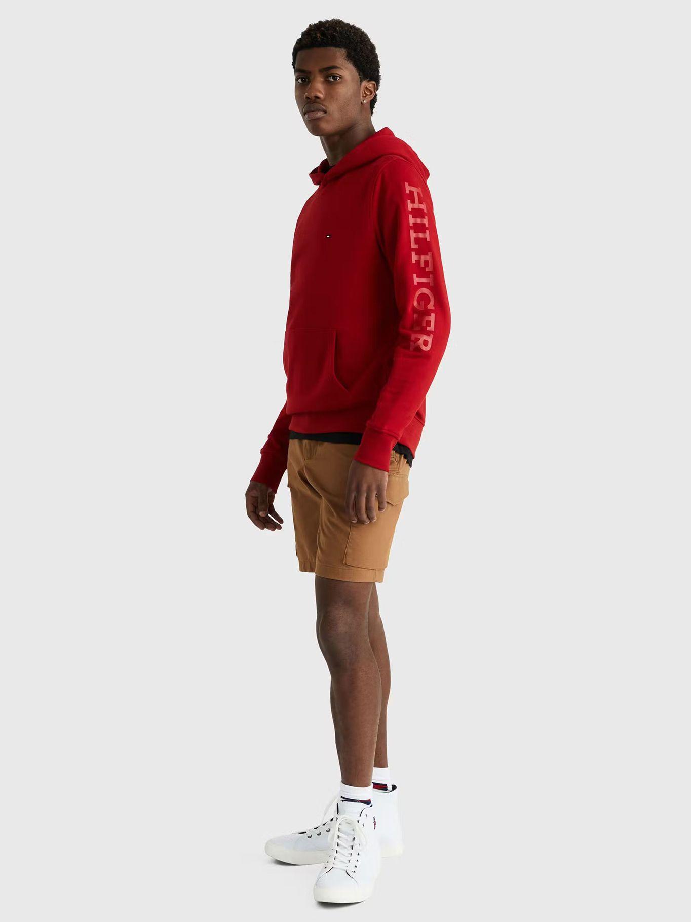 Polerón Hoodie Monotype Logo Rojo Tommy Hilfiger-1
