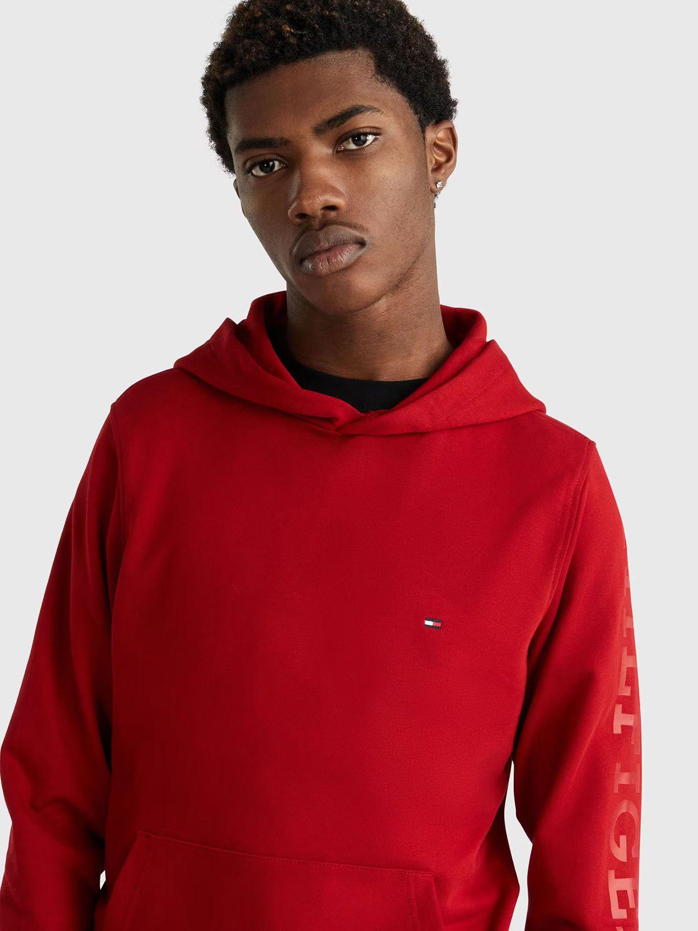 Polerón Hoodie Monotype Logo Rojo Tommy Hilfiger-3
