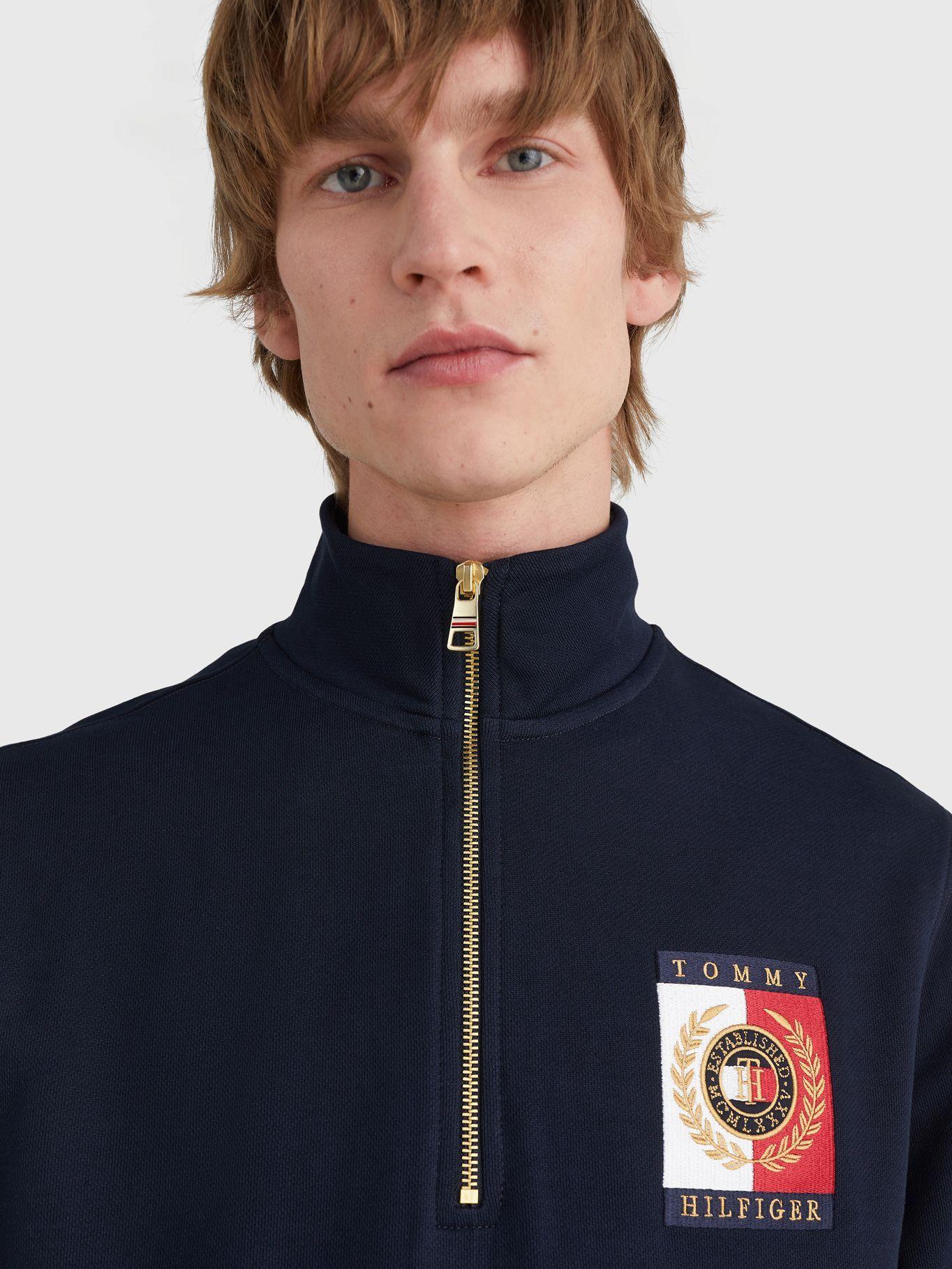 Polerón Con Cierre Icon Logo Azul Tommy Hilfiger-2
