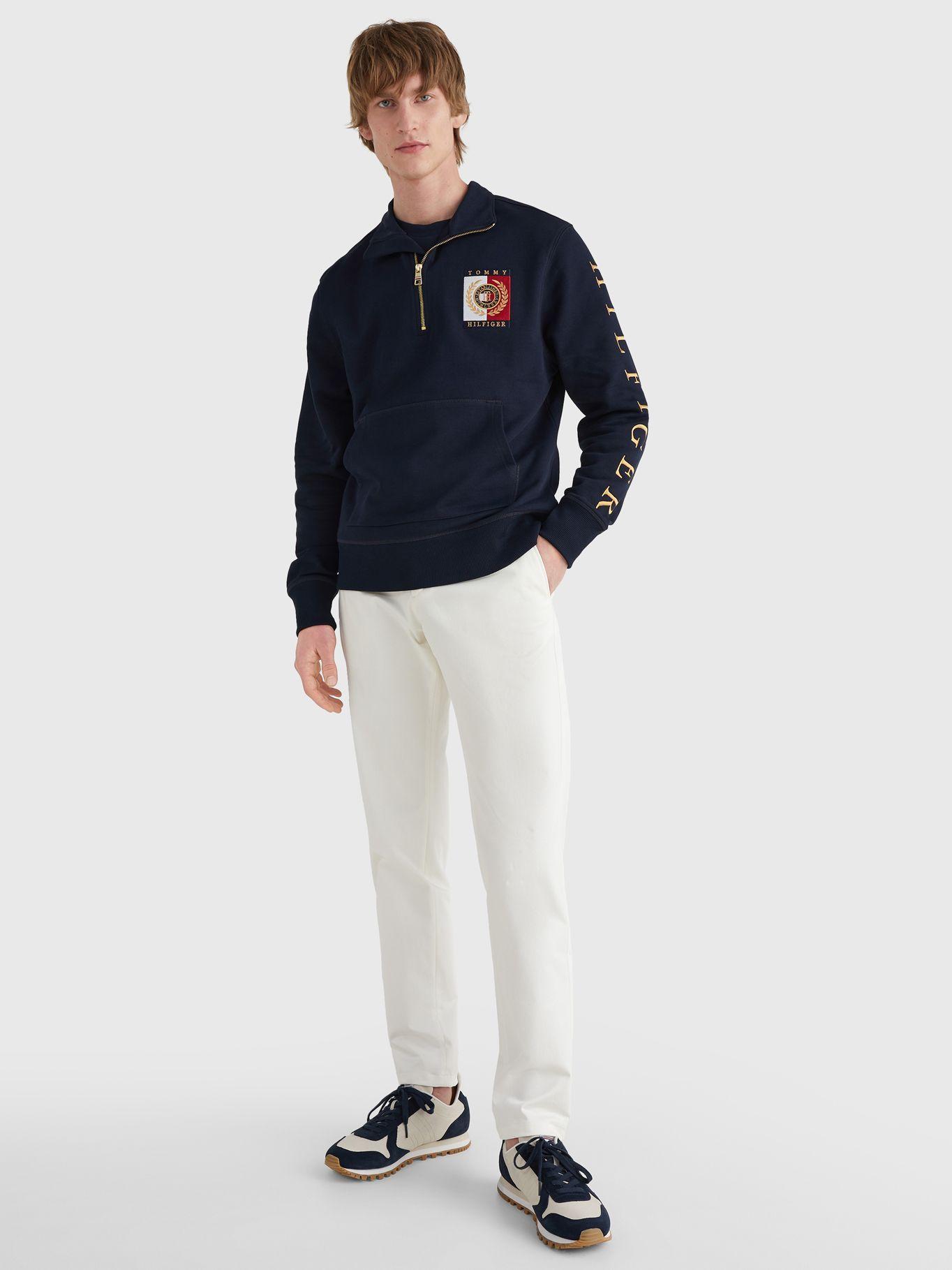 Polerón Con Cierre Icon Logo Azul Tommy Hilfiger-0