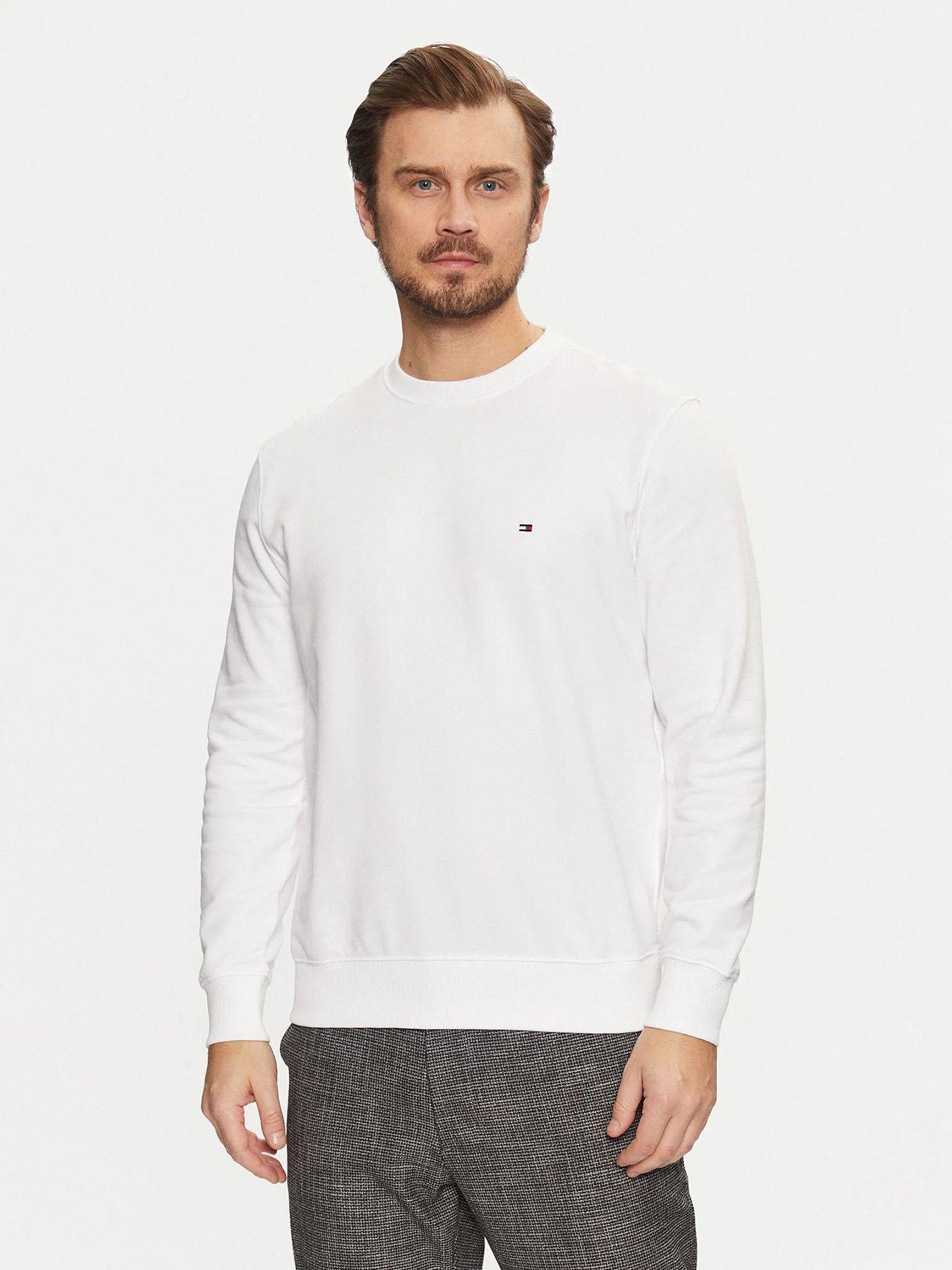 Polerón Solid Con Cuello Redondo Blanco Tommy Hilfiger-0