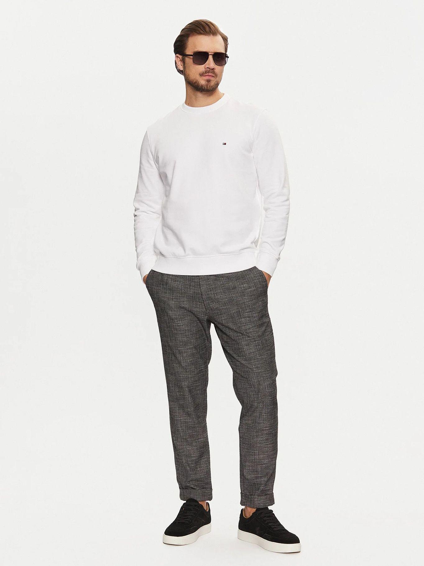 Polerón Solid Con Cuello Redondo Blanco Tommy Hilfiger-1