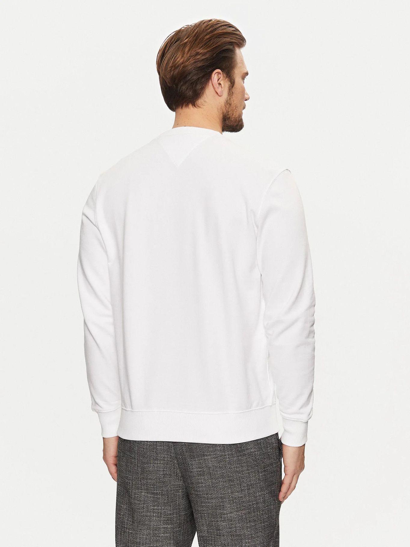 Polerón Solid Con Cuello Redondo Blanco Tommy Hilfiger-2