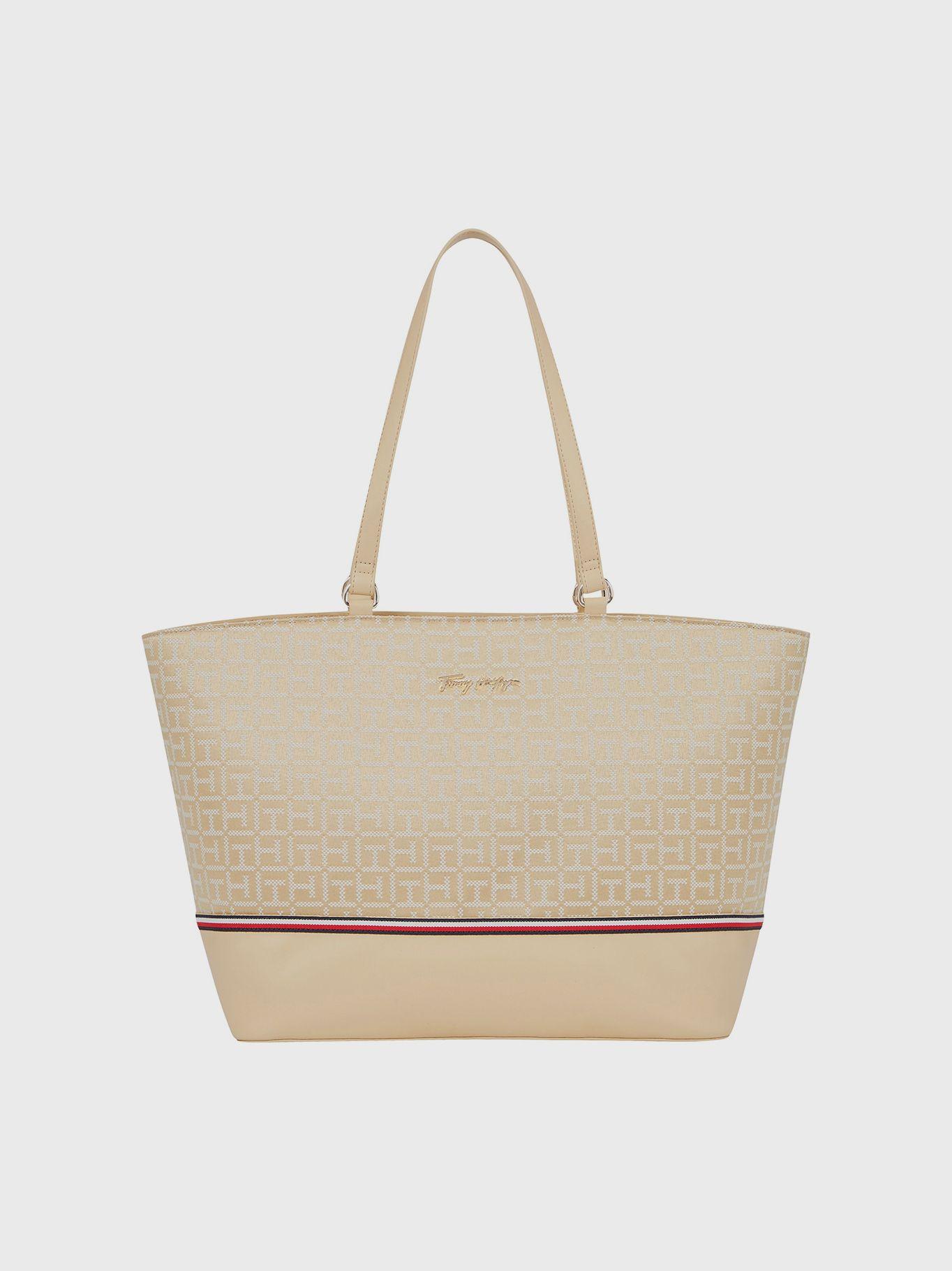 Tote Jacquard Latam Beige Tommy Hilfiger-0