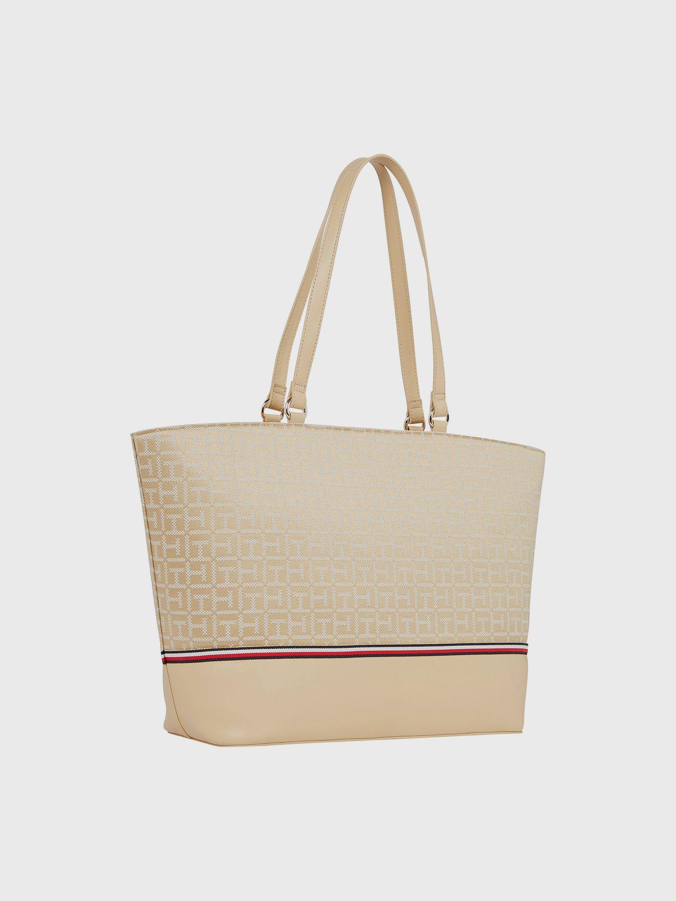Tote Jacquard Latam Beige Tommy Hilfiger-1