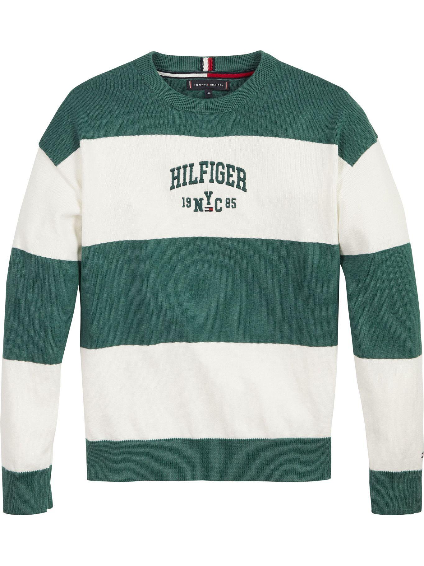 Sweater De Rayas Verde Tommy Hilfiger MY2-0