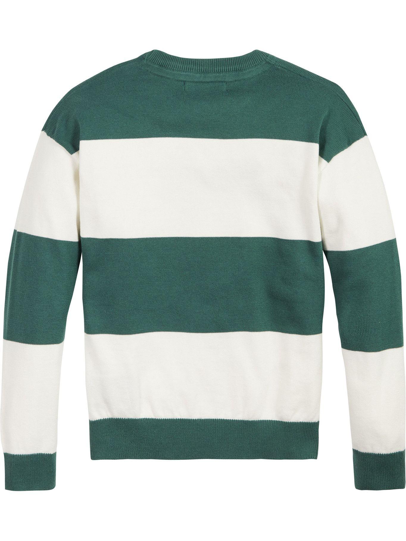 Sweater De Rayas Verde Tommy Hilfiger MY2-1