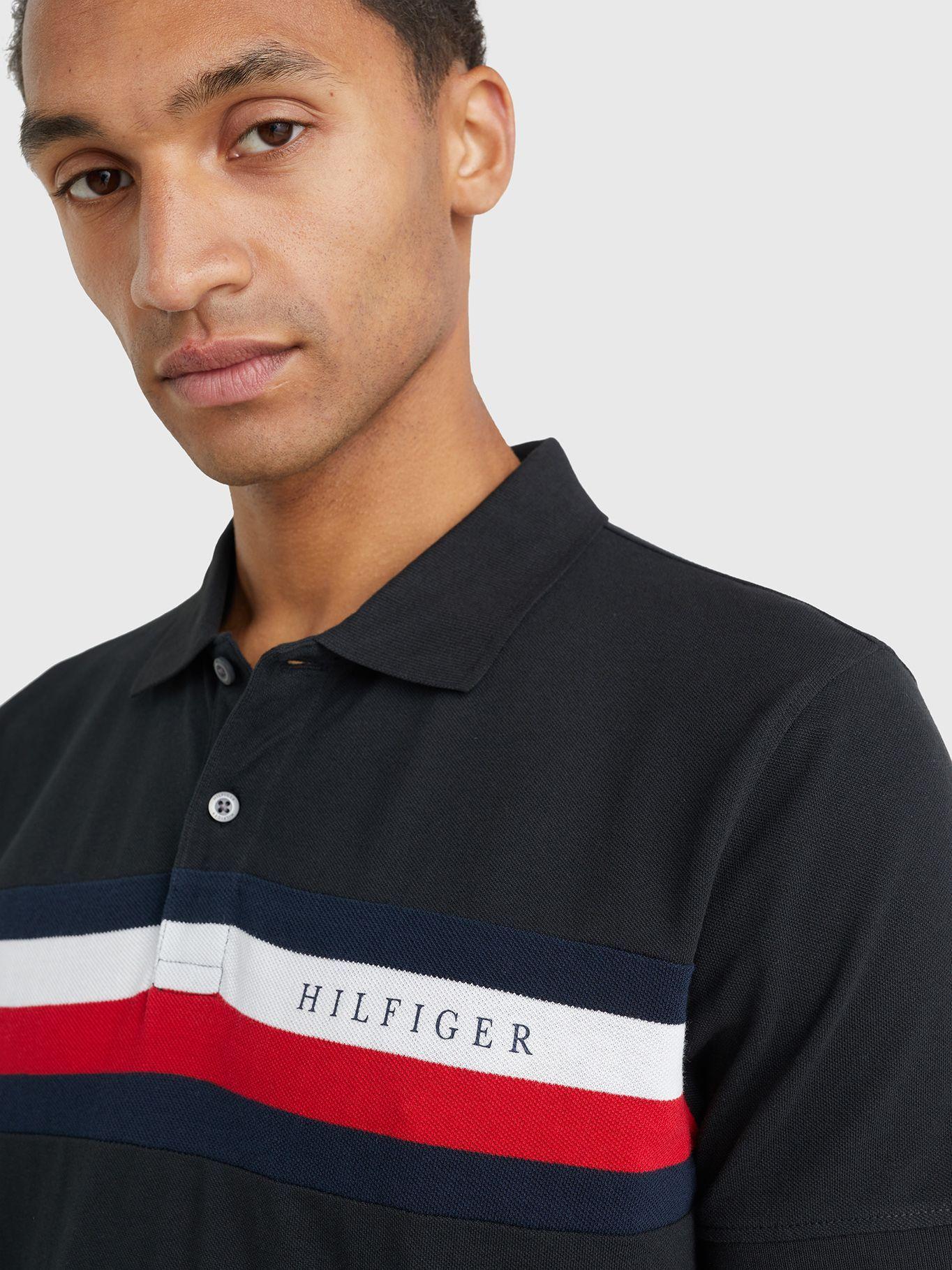 Polo Stripe Corporate Regular Fit Negro Tommy Hilfiger-3