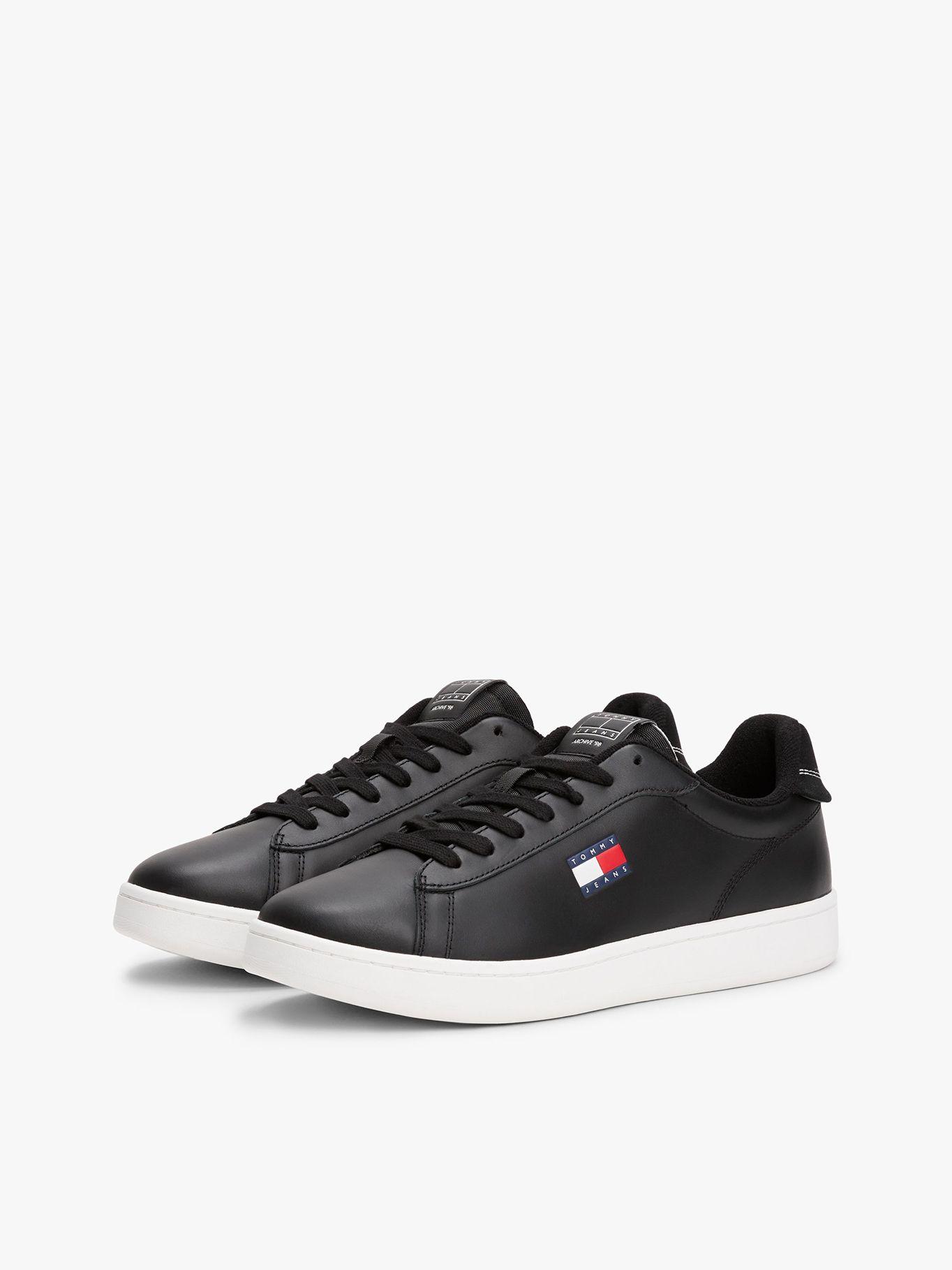 Zapatillas Archive De Cuero Negro Tommy Hilfiger-0