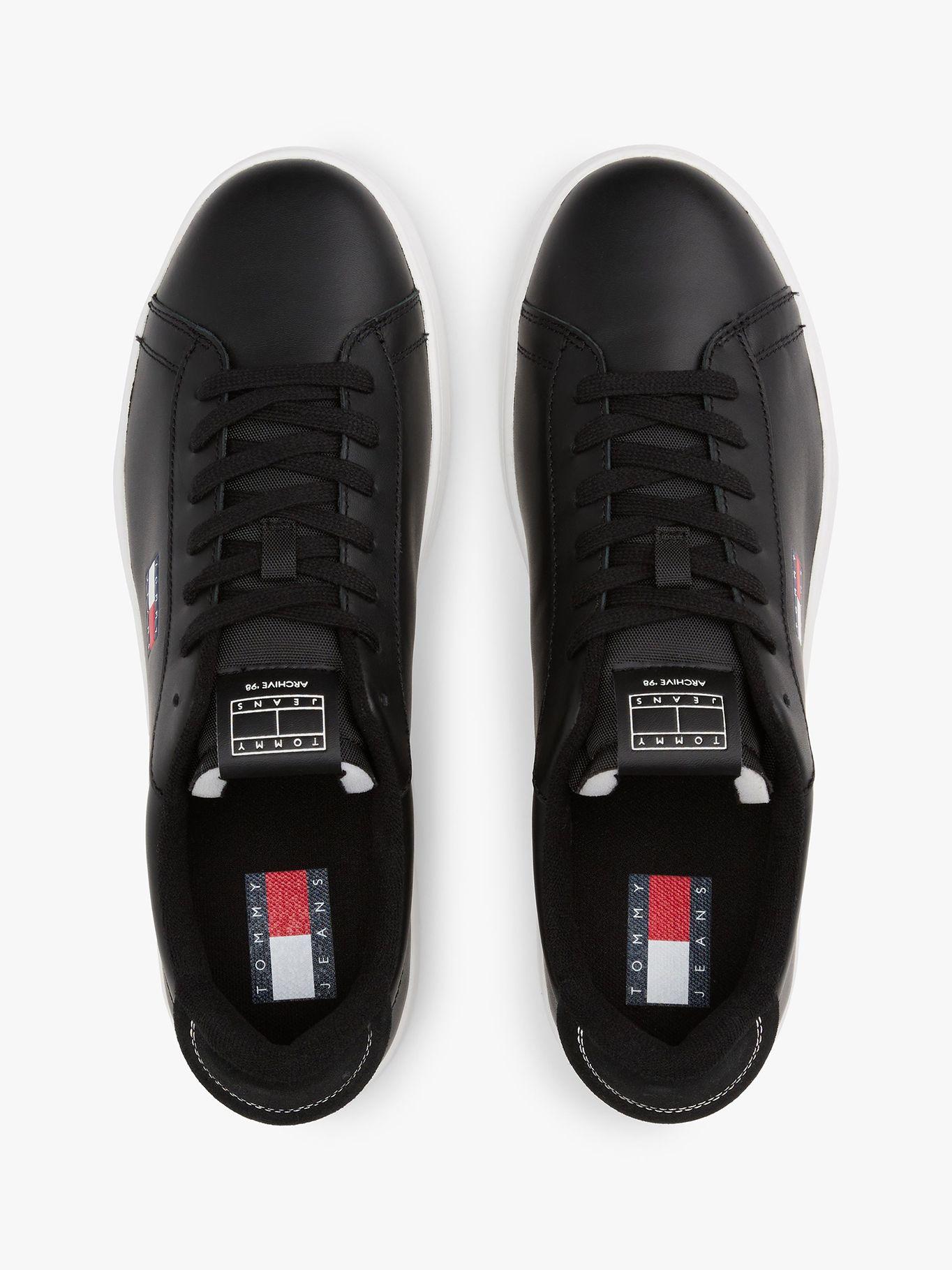 Zapatillas Archive De Cuero Negro Tommy Hilfiger-2