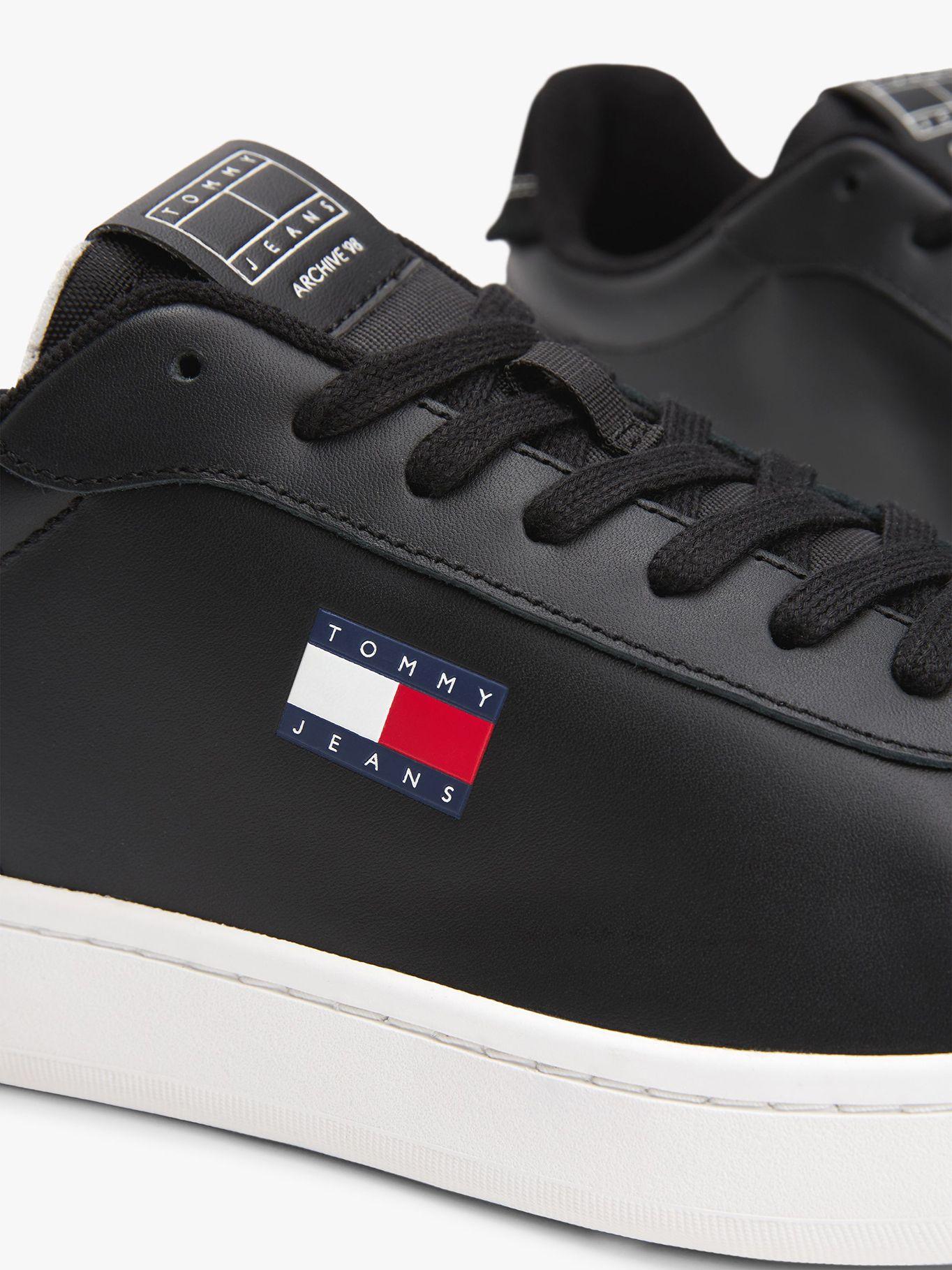 Zapatillas Archive De Cuero Negro Tommy Hilfiger-6