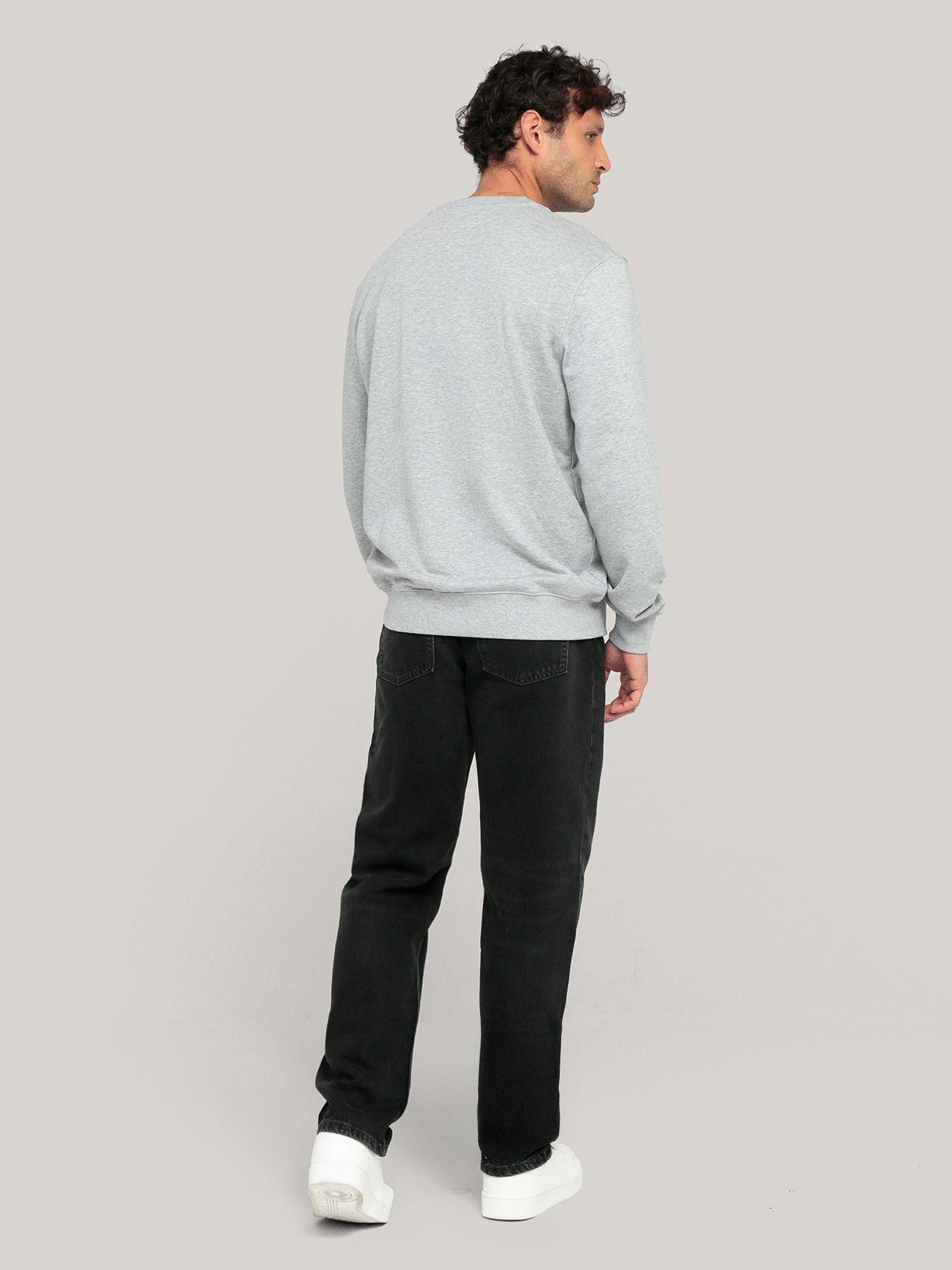 Polerón Solid Stack Logo Gris Tommy Hilfiger-2