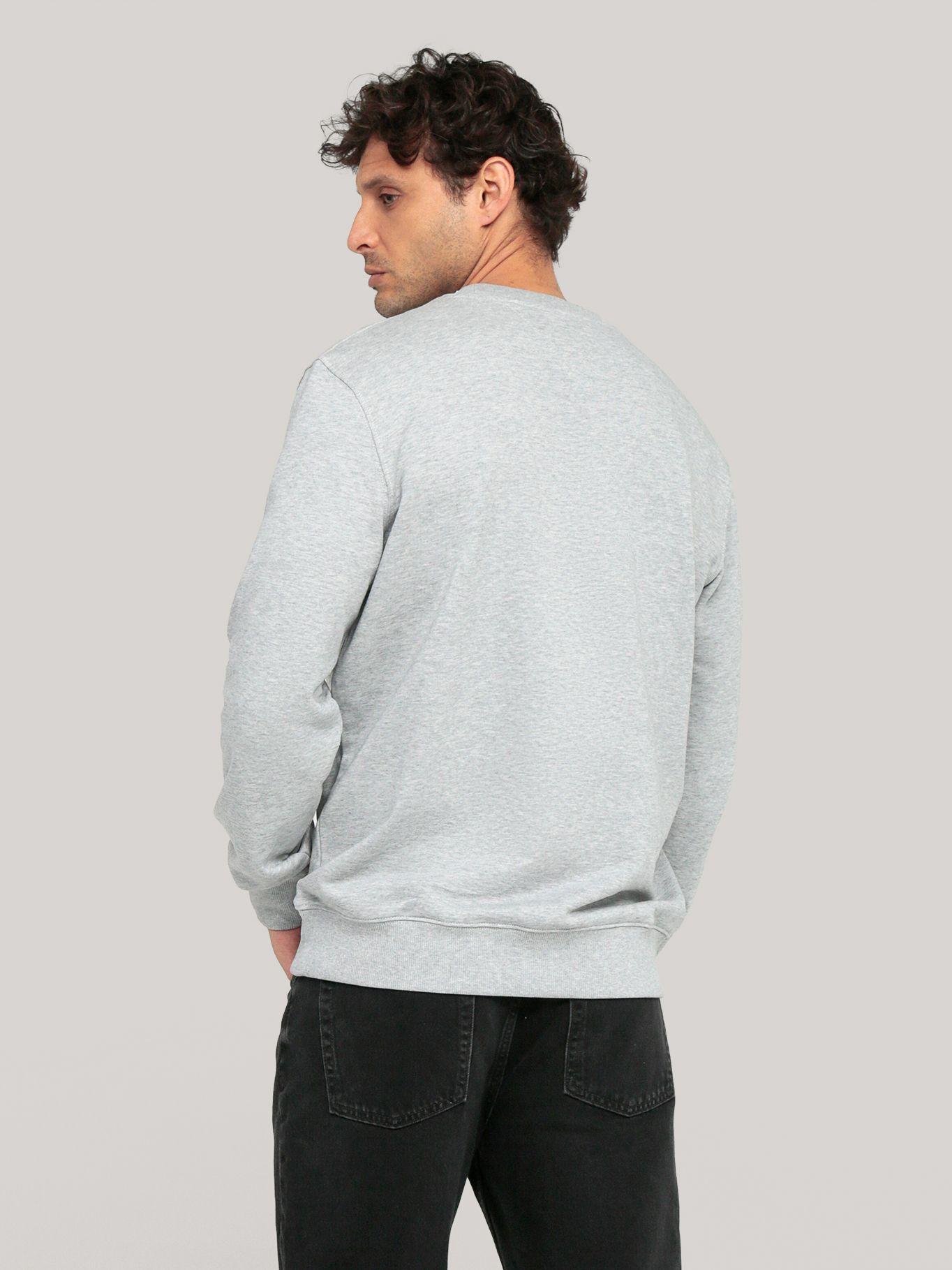 Polerón Solid Stack Logo Gris Tommy Hilfiger-3