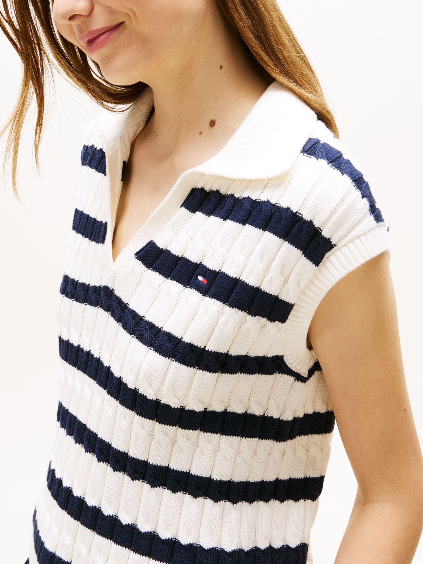 Sweater Trenzado Sin Mangas Multicolor Tommy Hilfiger-3