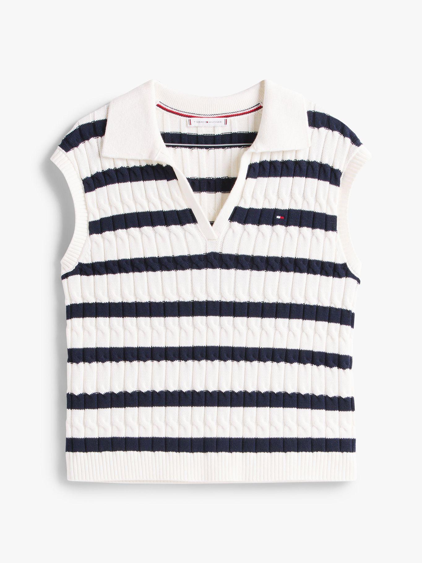 Sweater Trenzado Sin Mangas Multicolor Tommy Hilfiger-4