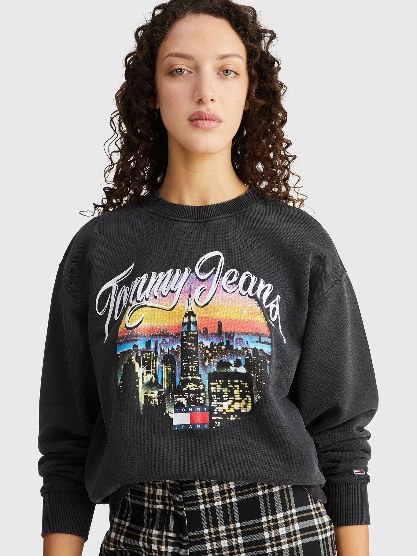 Polerón Vintage City Logo Negro Tommy Jeans-3
