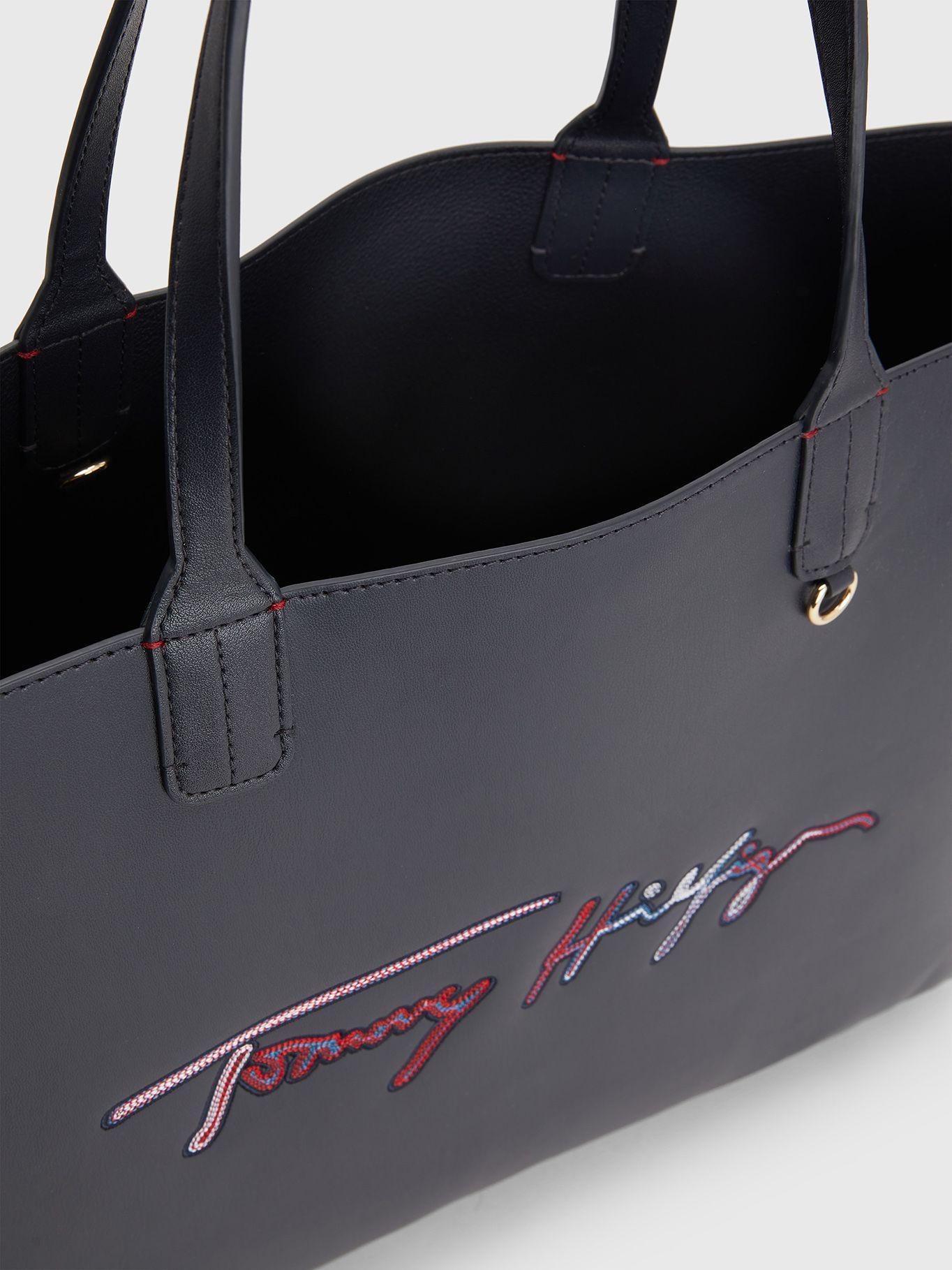 Bolso Tote Iconic Logo Azul Tommy Hilfiger-3