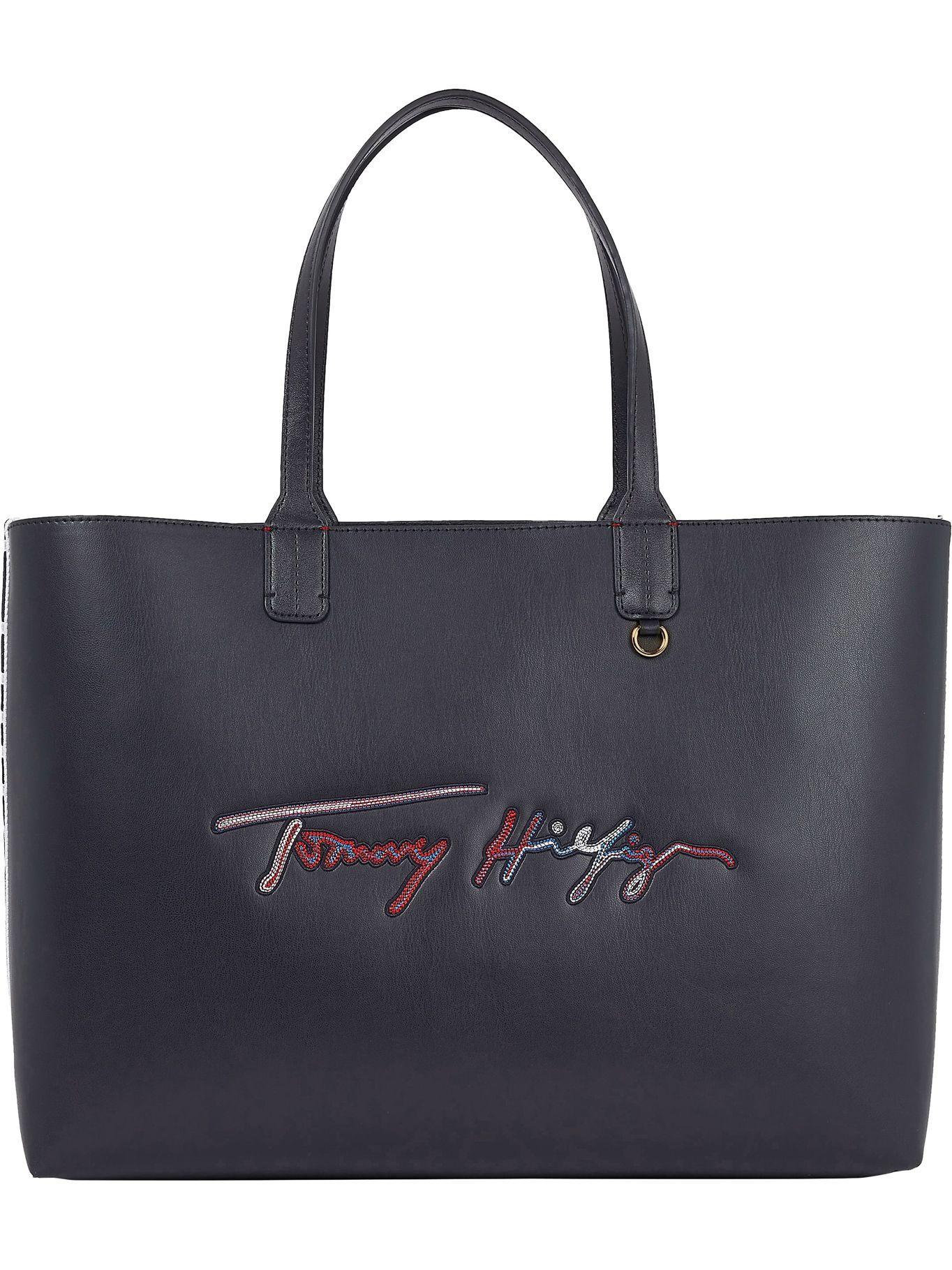 Bolso Tote Iconic Logo Azul Tommy Hilfiger-0
