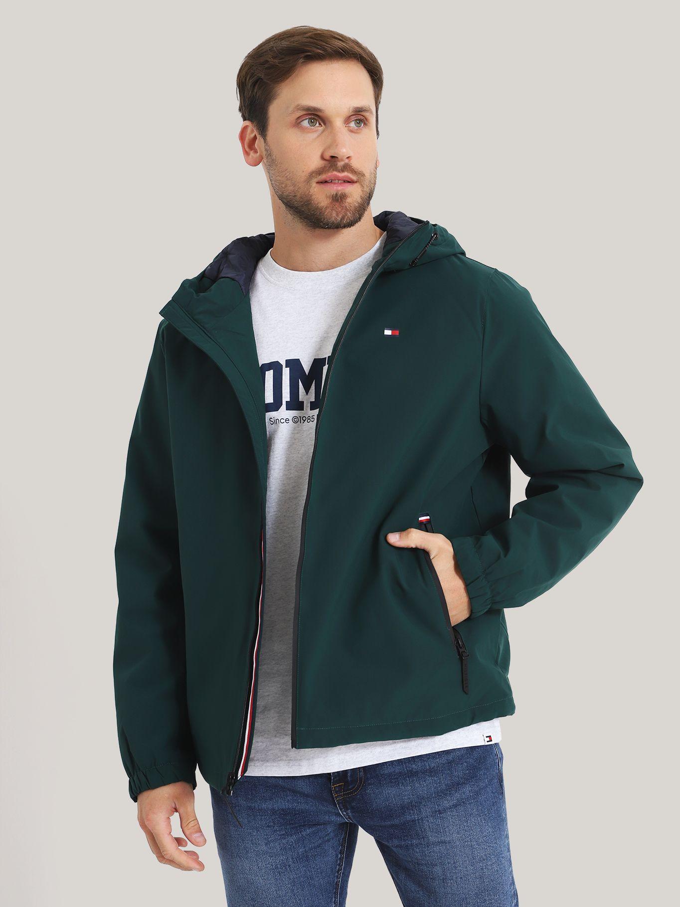 CHAQUETA HOODIE STRETCH POLY VERDE TOMMY HILFIGER-0