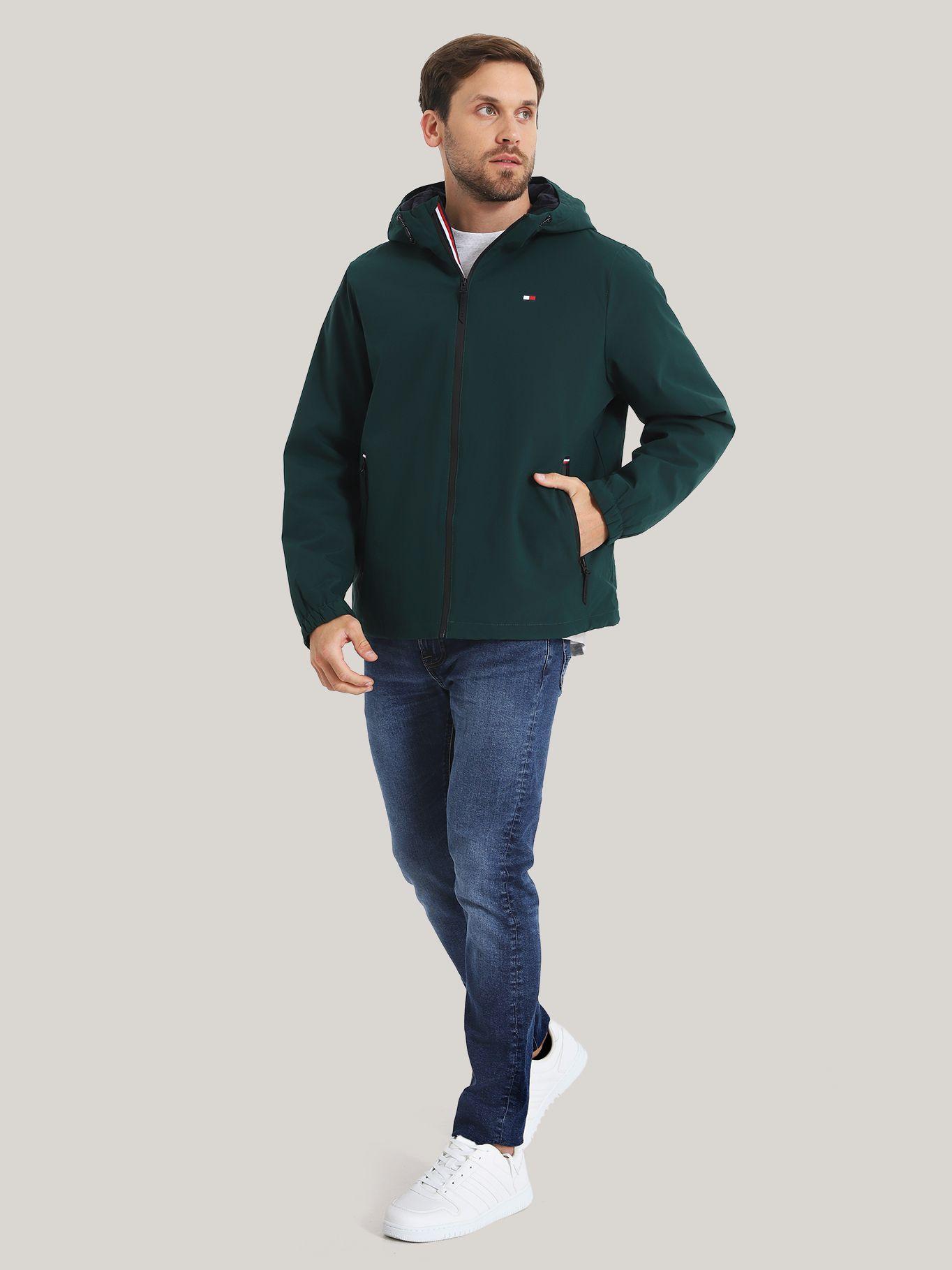 CHAQUETA HOODIE STRETCH POLY VERDE TOMMY HILFIGER-1